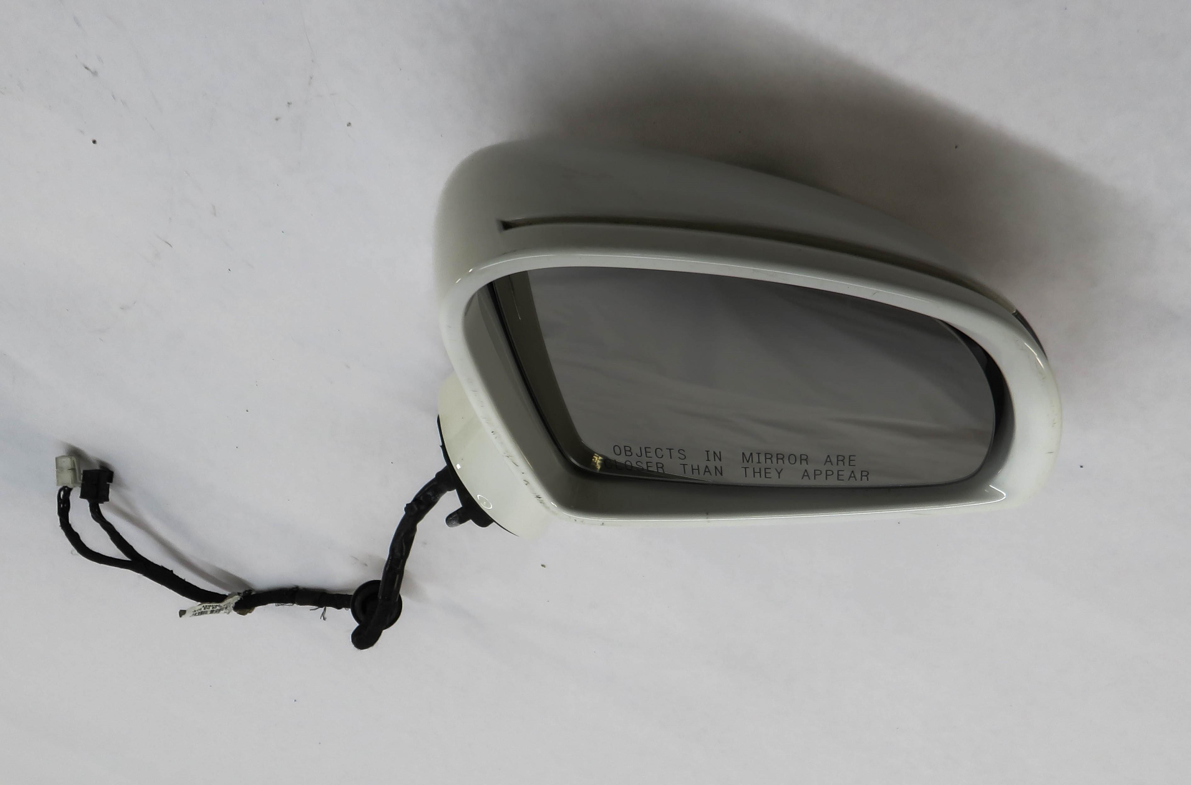 12-20 MERCEDES SLC SLK CLASS (R172) RIGHT P-FOLD MEM AUTODIM DOOR MIRROR (WHITE) — exact item pictured