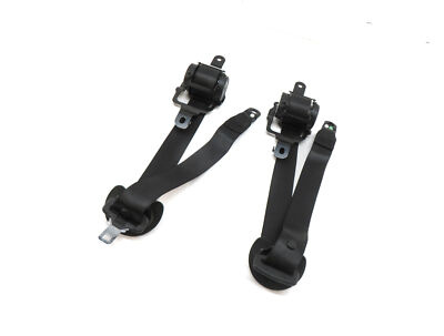 2014 BMW X5 (F15) REAR 2ND ROW LEFT AND RIGHT SEATBELT RETRACTOR SET 2 (Black) — exact item pictured