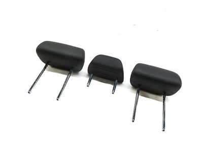 2014 BMW X5 (F15) REAR 2ND ROW LEFT RIGHT CENTER HEADREST SET 3 (Black) — exact item pictured