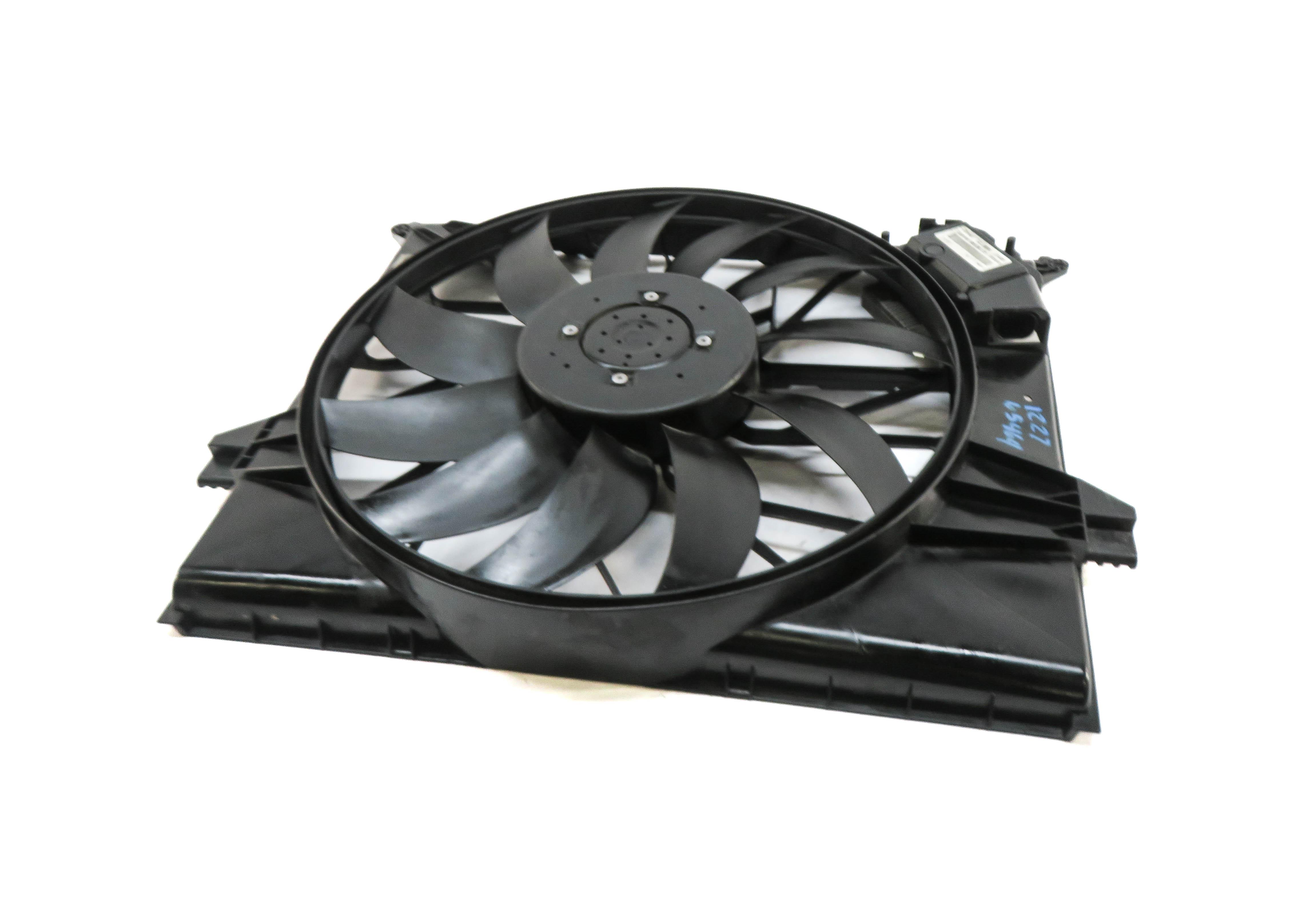 2007-2012 MERCEDES GL ML R CLASS (X164 W164 W251) RADIATOR COOLING FAN w/ SHROUD — exact item pictured