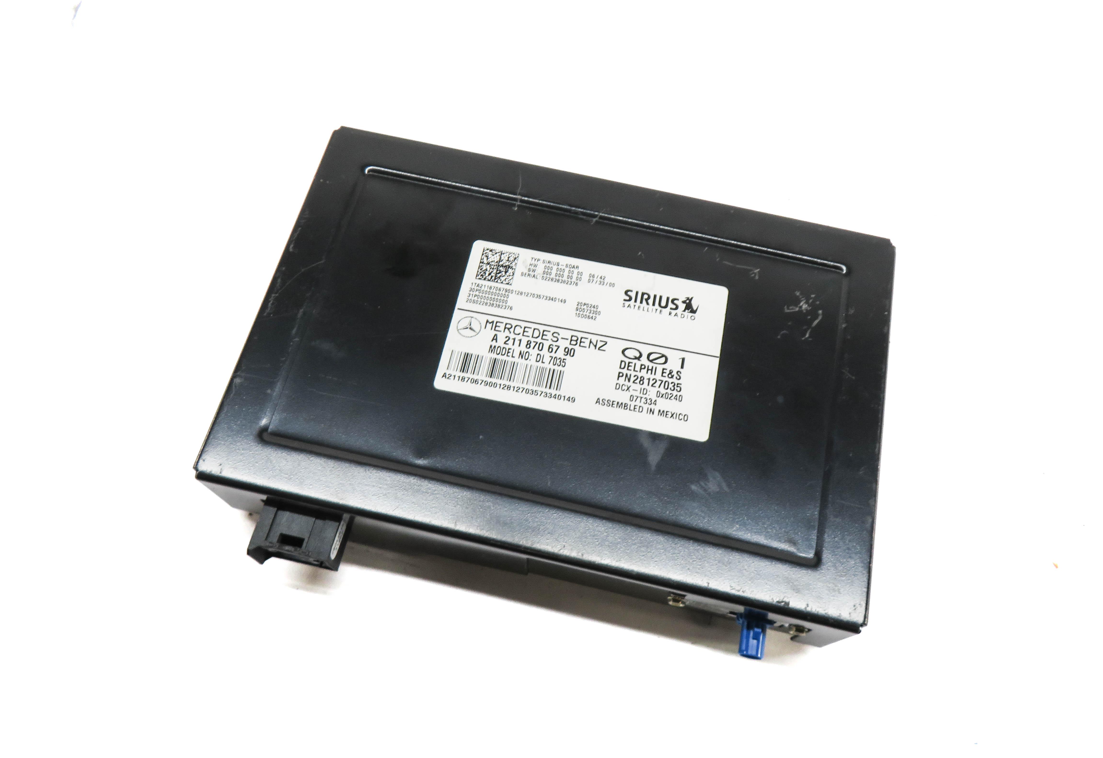 07-12 MERCEDES E GL ML CLK R (W211 W164 X164) SIRIUS SATELLITE RADIO RECEIVER — exact item pictured
