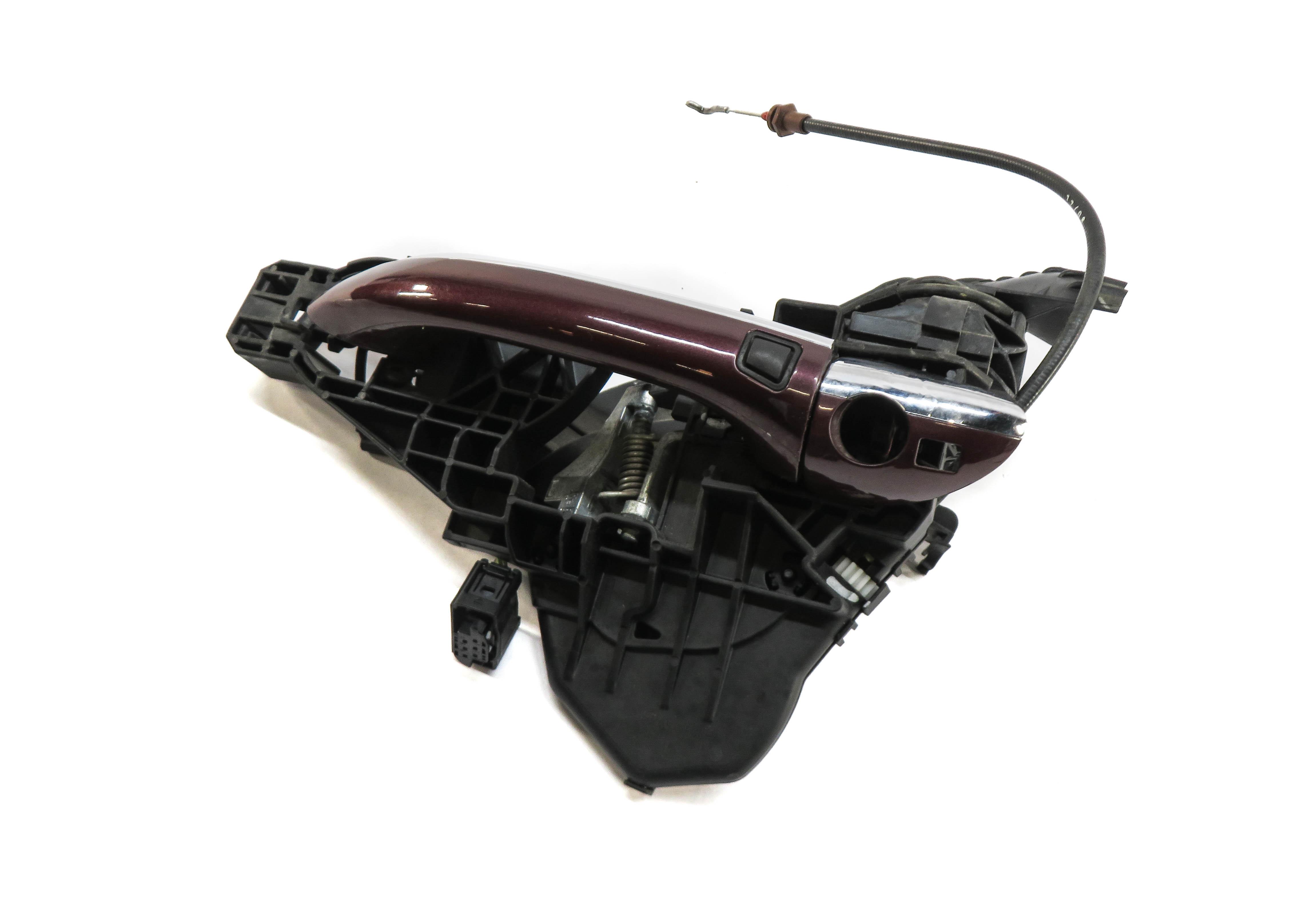 06-12 MERCEDES GL ML R (W164 W251 X164) LEFT DRIVER KEYLESS DOOR HANDLE (RED) — exact item pictured