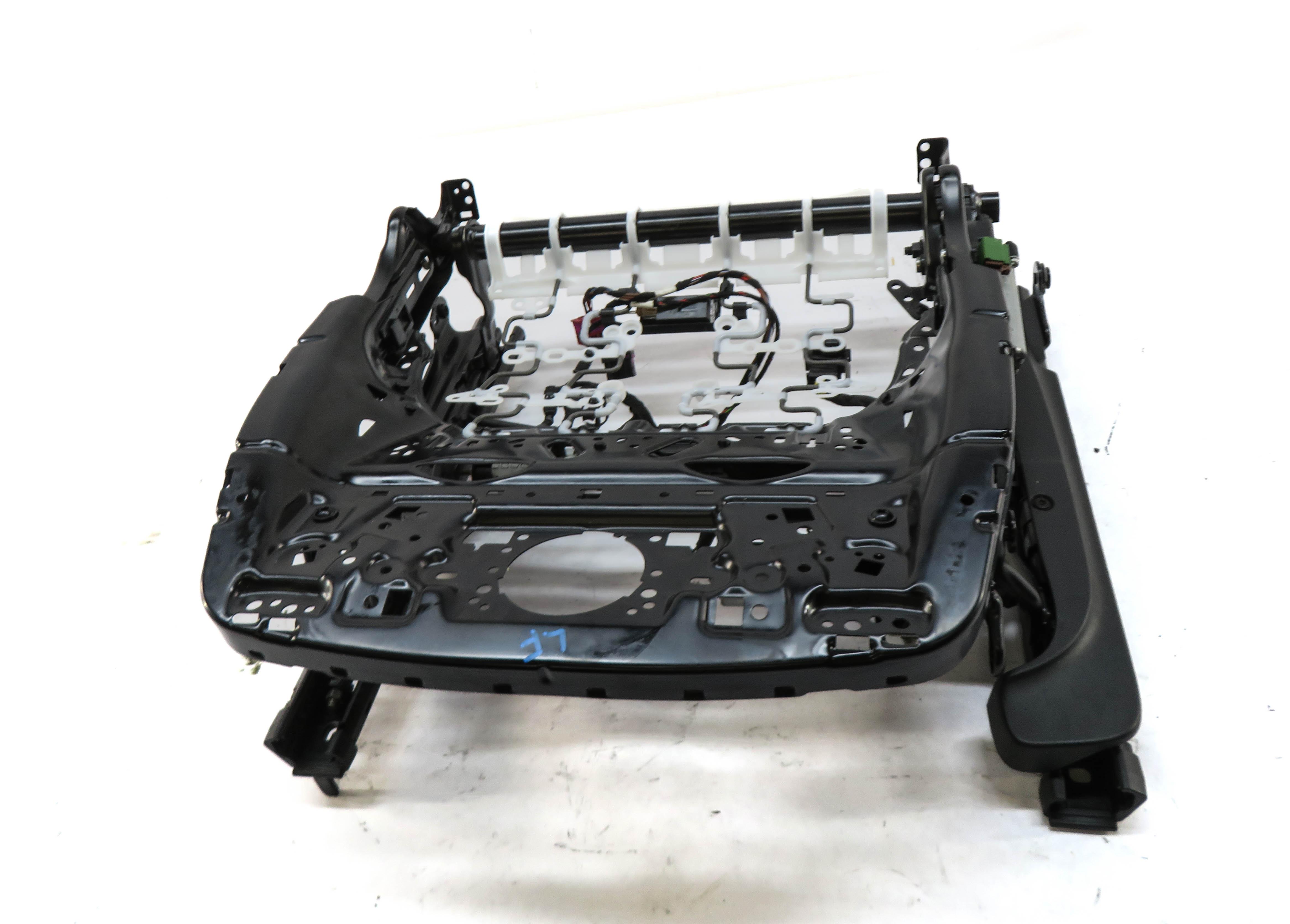 2017-2022 AUDI A4 (B9 8W) LEFT FRONT DRIVER SPORT SEAT TRACK ASSEMBLY w/ MOTORS — exact item pictured