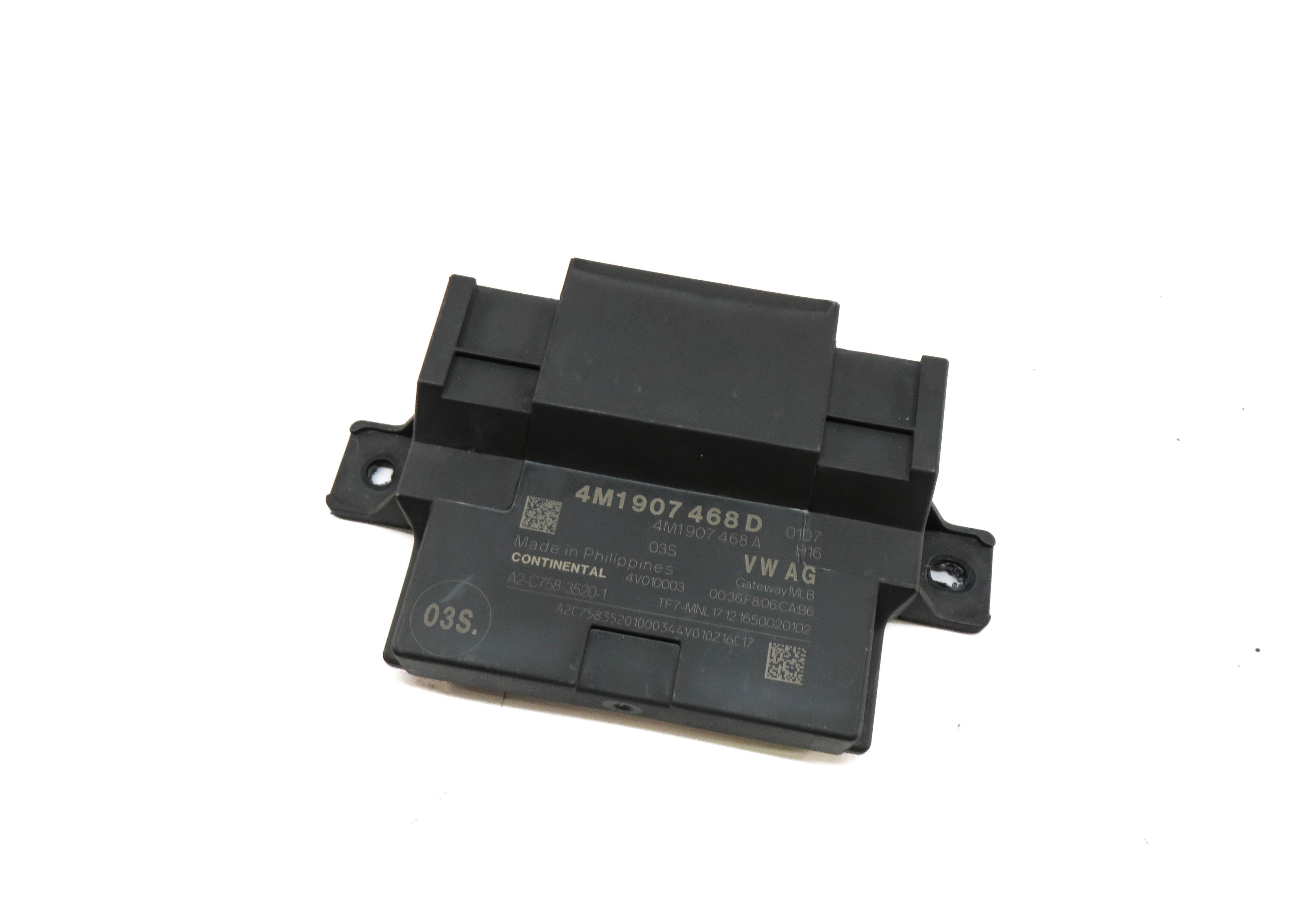 2017 AUDI A4 (B9 8W) CENTRAL GATEWAY CONTROL MODULE — exact item pictured