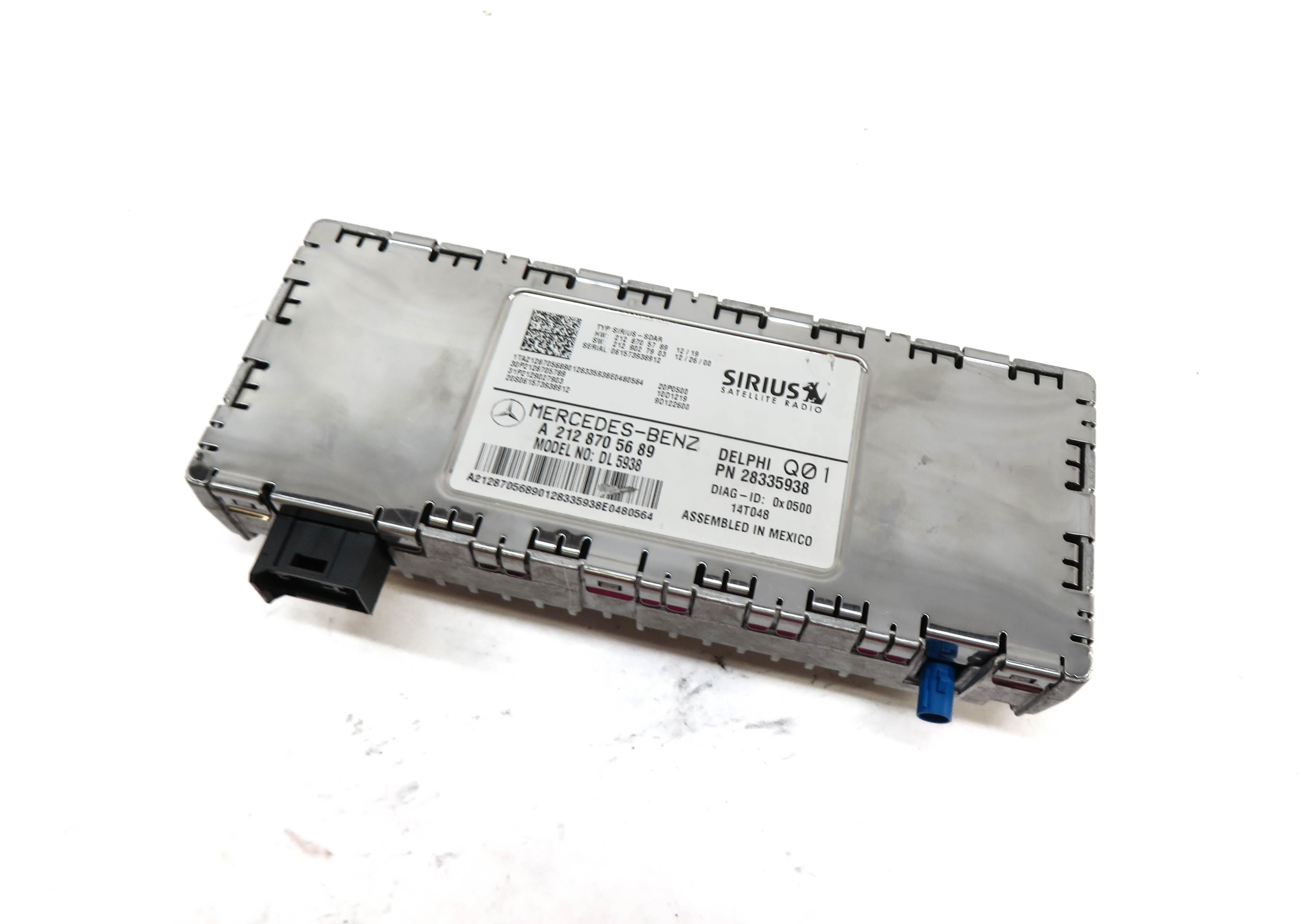 2014 MERCEDES E350 CONVERTIBLE (A207 W207) SIRIUS SATELLITE RADIO CONTROL MODULE — exact item pictured