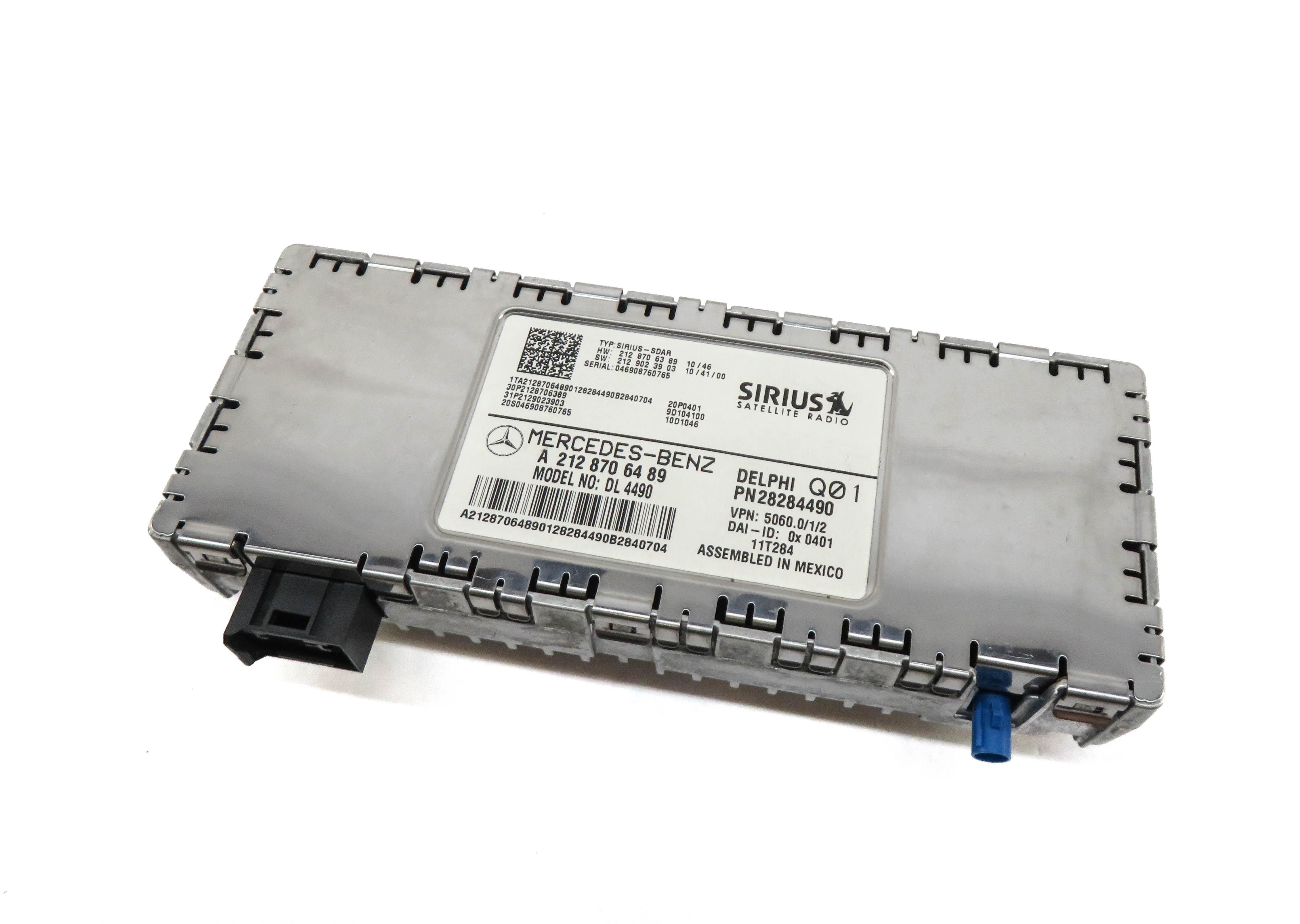 2010-2016 MERCEDES B C E ML SL CLS (W204 W166 W212 X204) SIRIUS SATELLITE MODULE — exact item pictured