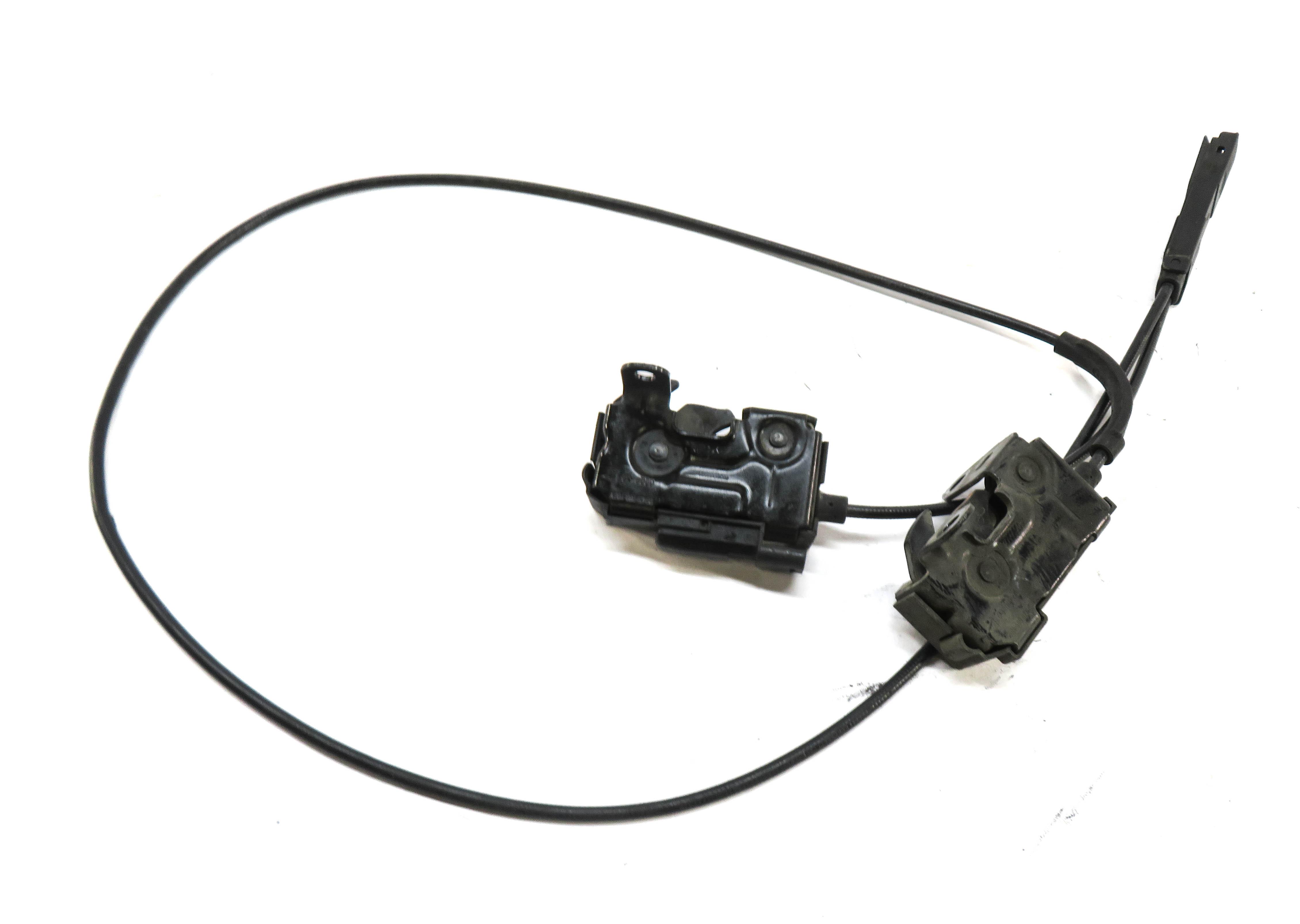 2012 MERCEDES C250 (W204) FRONT LEFT & RIGHT LOWER HOOD LOCK LATCH SET w/ CABLE — exact item pictured
