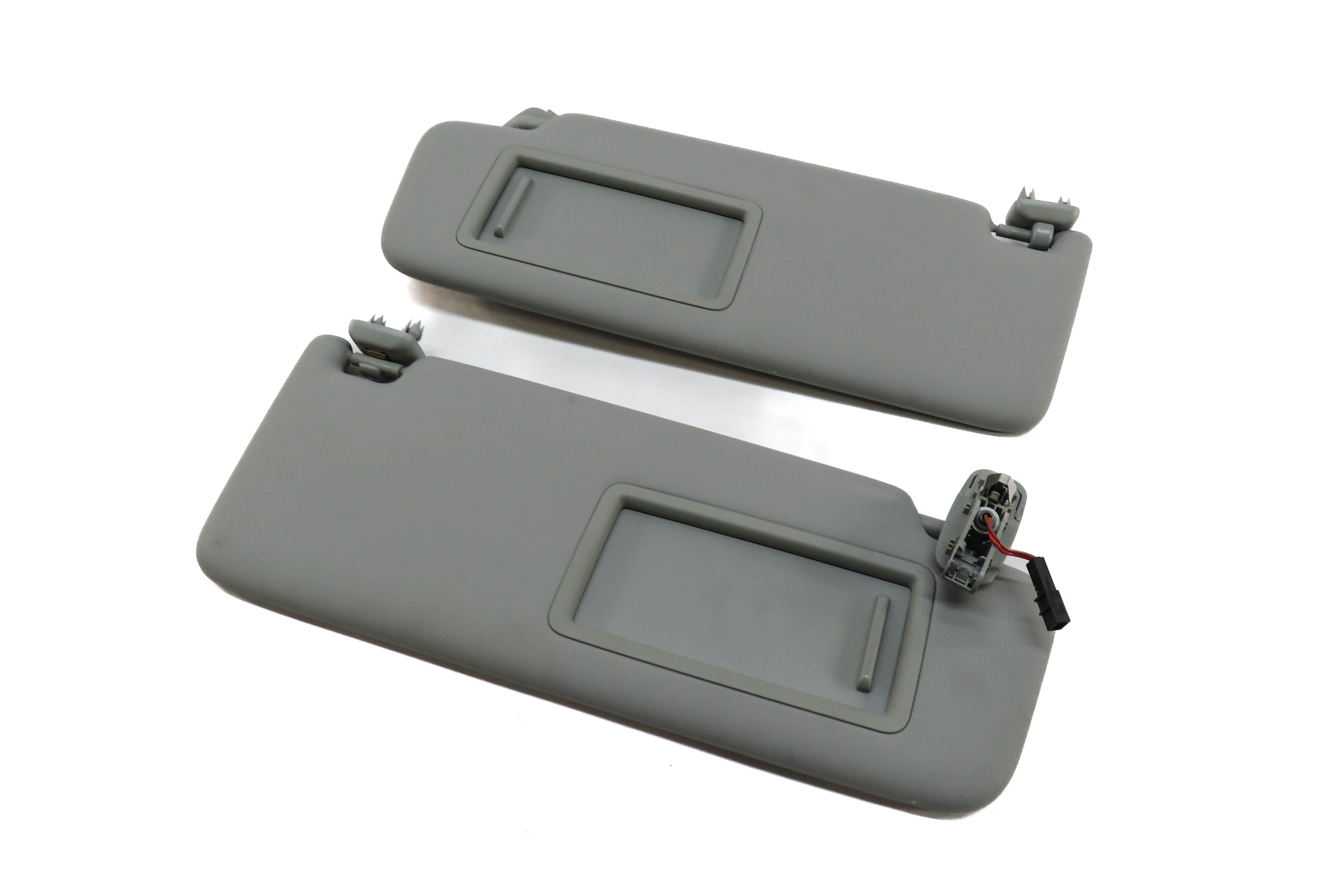 2017-2021 AUDI Q5 SQ5 (FY 80A) FRONT LEFT & RIGHT SUNVISOR SHADE SET-2 (GRAY) — exact item pictured