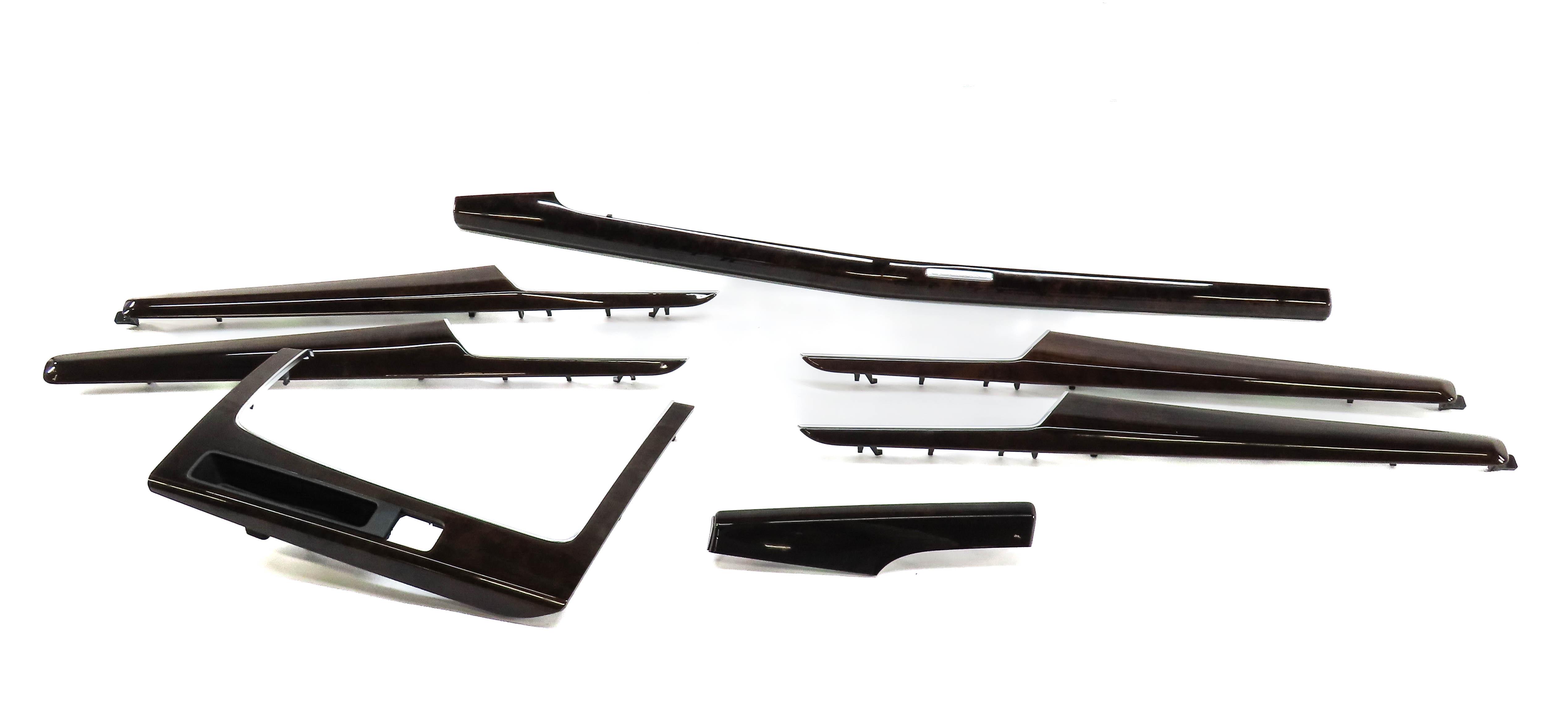 2020 AUDI Q5 (FY 80A) DASH DOOR CONSOLE WOOD GRAIN TRIM PANEL SET (BURR WALNUT) — exact item pictured