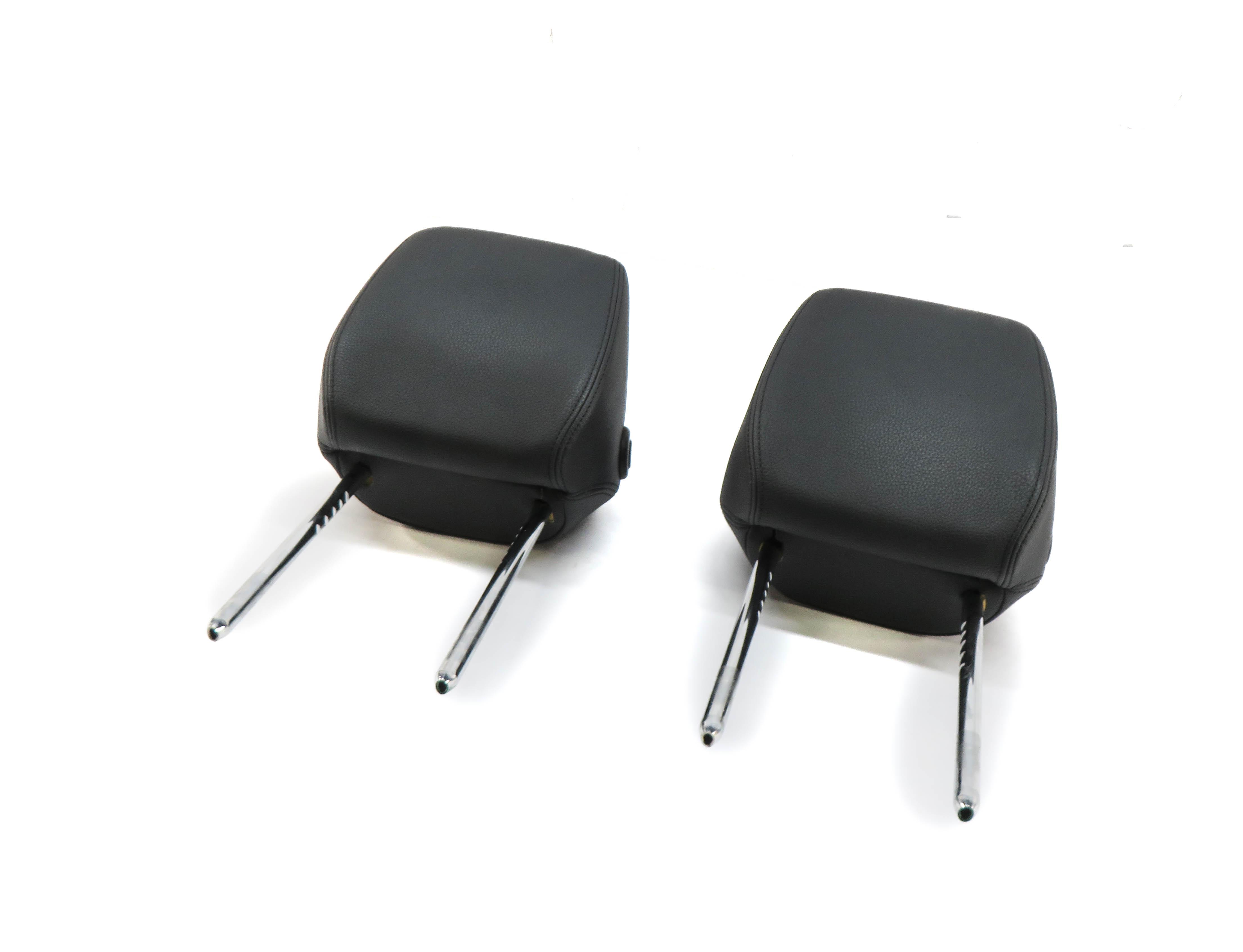 2013-2020 BMW 3 4 SERIES (F30 F32) FRONT LEFT & RIGHT SEAT HEADREST SET (BLACK) — exact item pictured