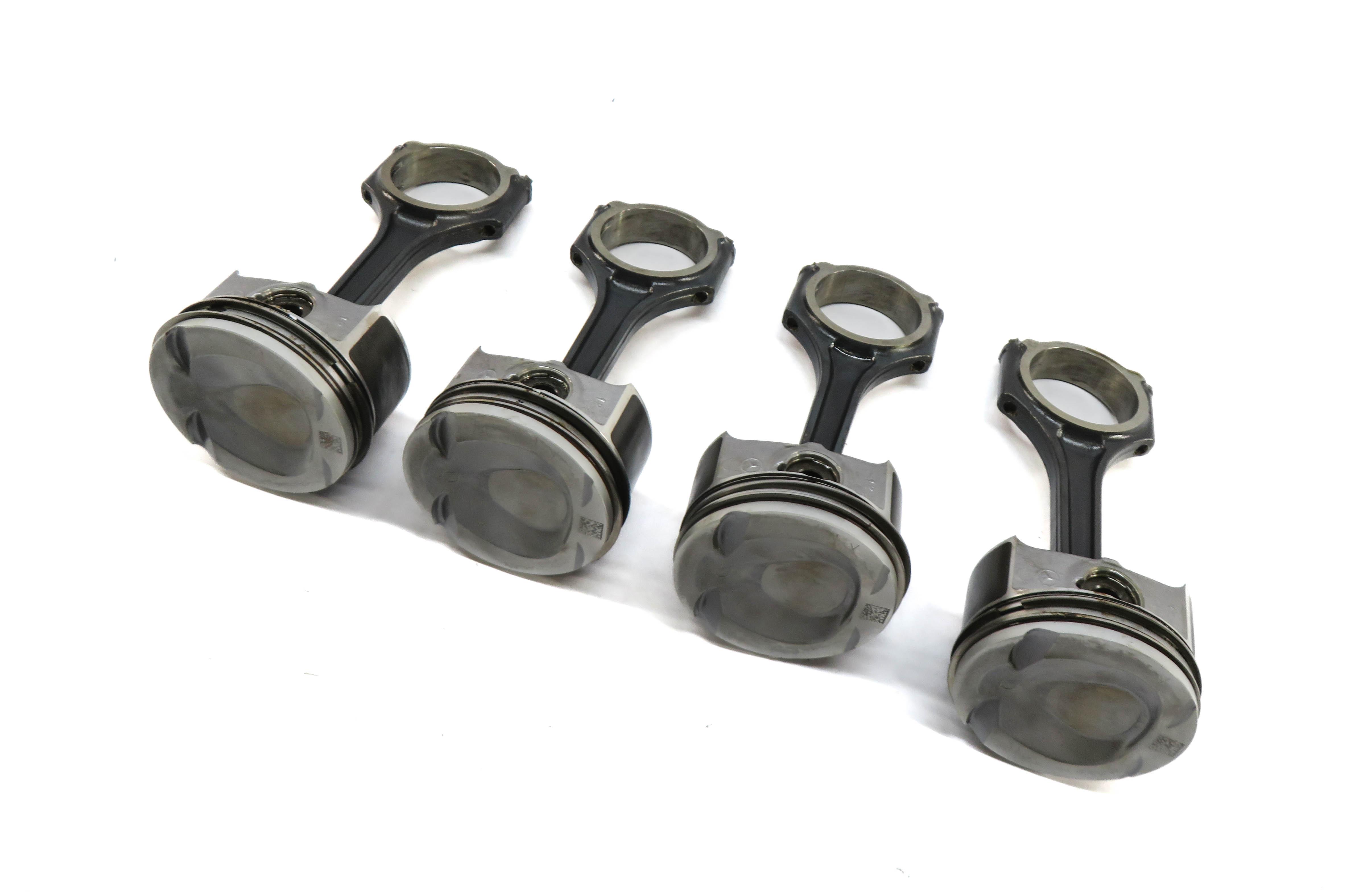 12-15 MERCEDES C250 SLK250 (W204 R172) 1.8L M271 TURBO ENGINE PISTON w/ ROD SET — exact item pictured