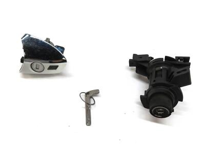 13 MERCEDES C250 W204 FRONT LEFT DRIVER DOOR & TRUNK LOCK CYLINDERS & KEY WHITE — exact item pictured