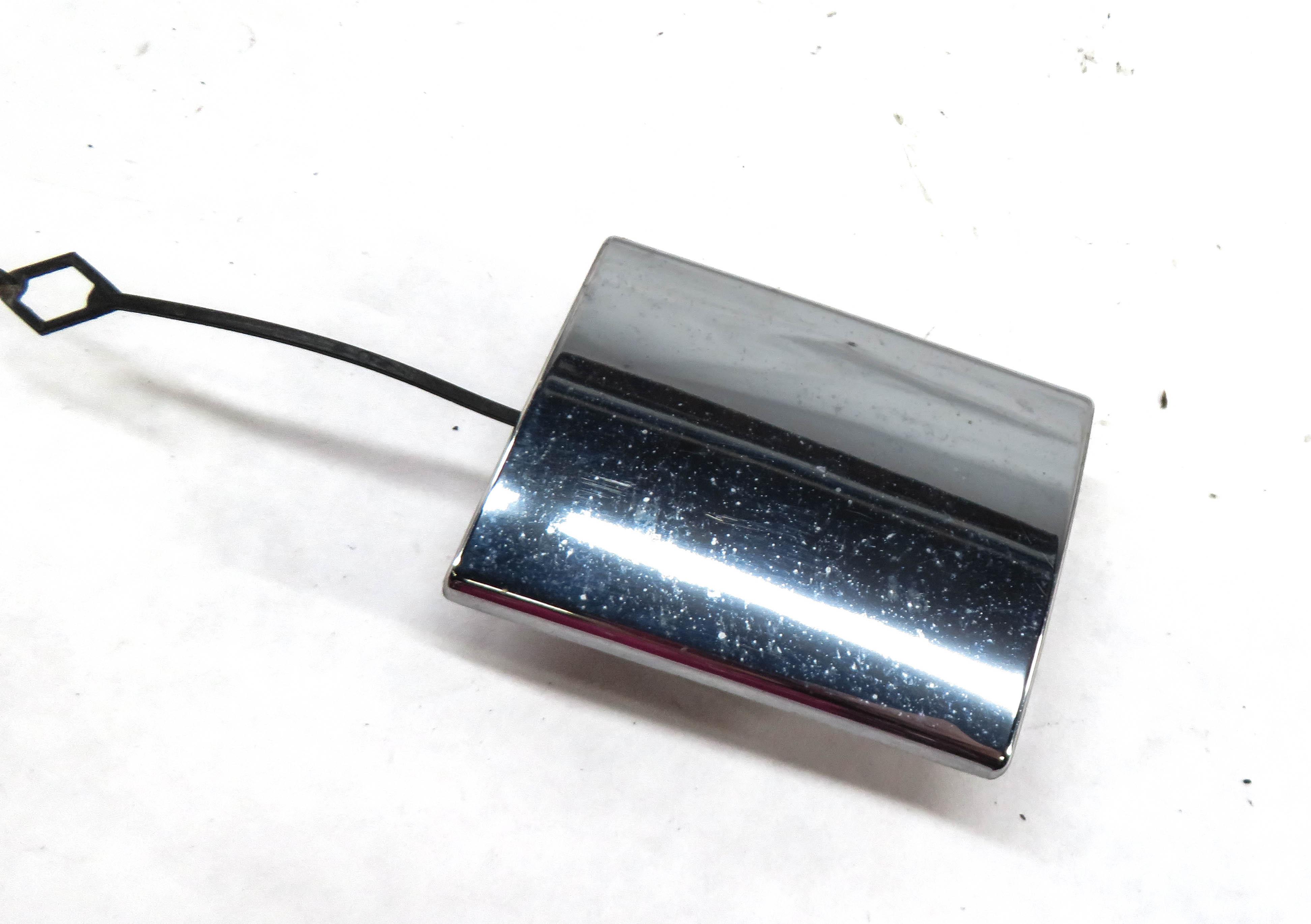 2013 MERCEDES GL450 (X166) REAR TOWING EYE TOW HOOK COVER TRIM (CHROME) — exact item pictured