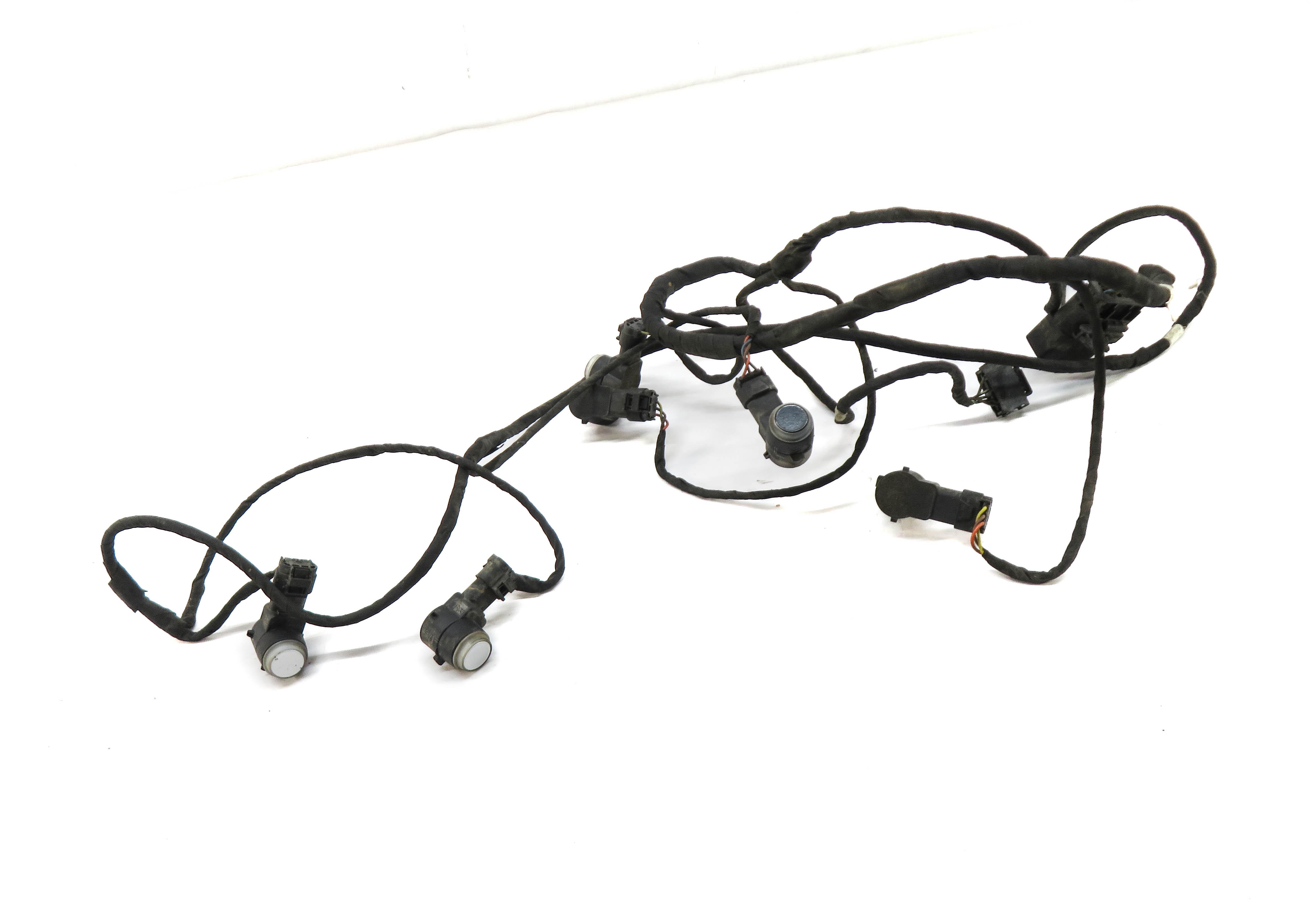 2013 MERCEDES GL450 (X166) FRONT PDC PARK DISTANCE SENSOR SET w/ HARNESS SILVER — exact item pictured