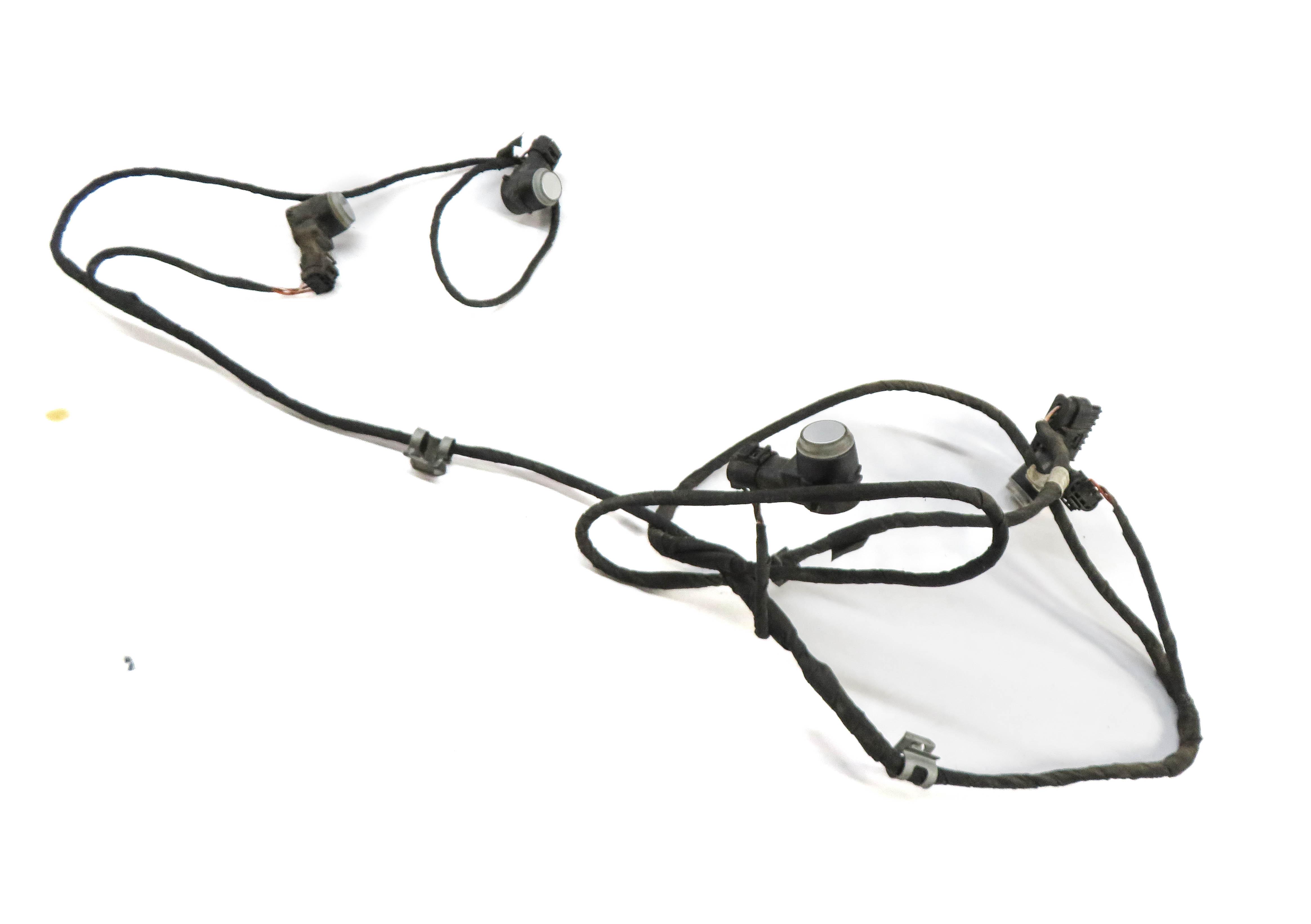 2013 MERCEDES GL450 (X166) REAR PDC PARK DISTANCE SENSOR SET w/ HARNESS (SILVER) — exact item pictured