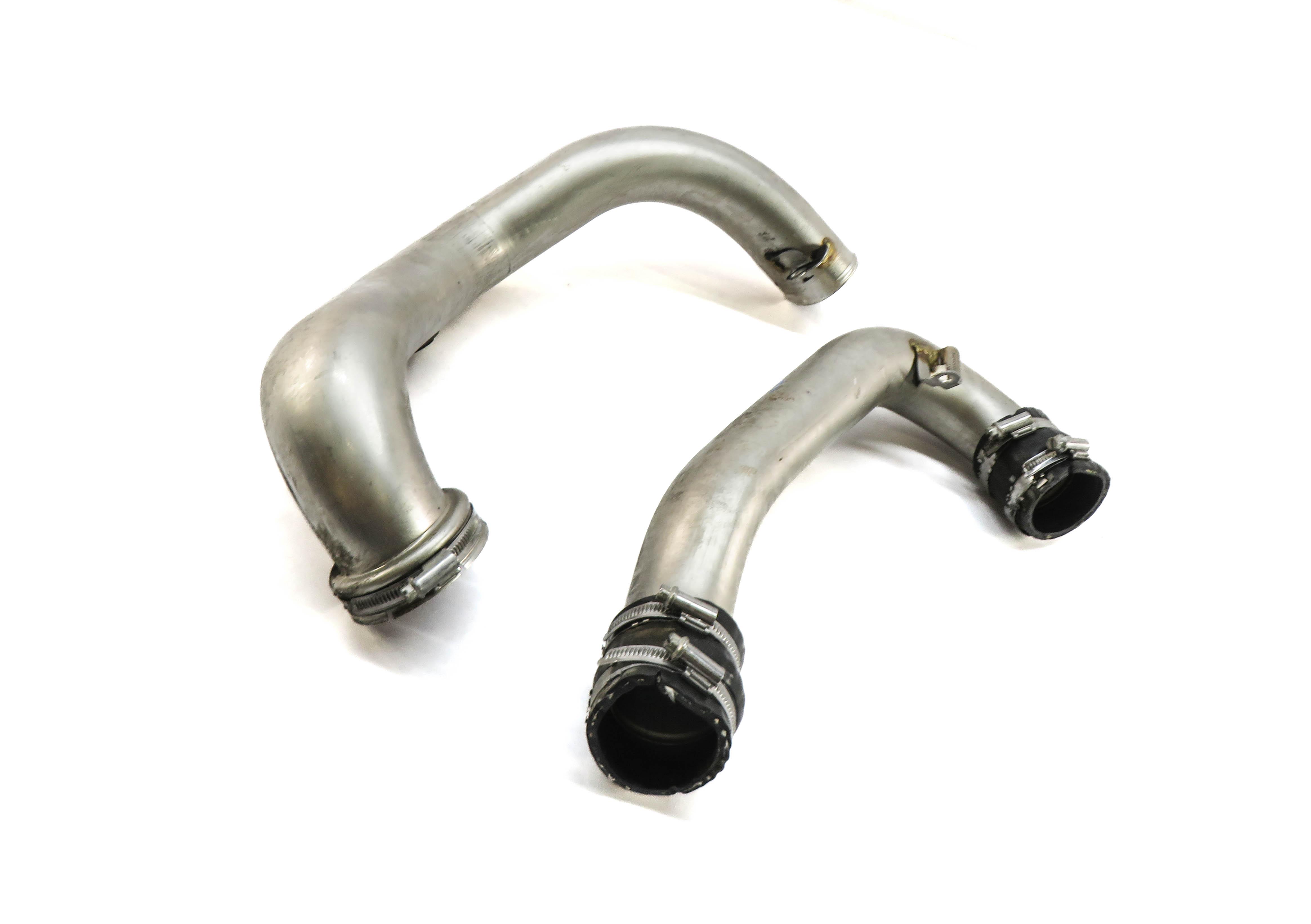 2013 MERCEDES GL450 (X166) 4.6L M278 ENGINE LEFT AIR INTAKE DUCT PIPE SET-2 — exact item pictured
