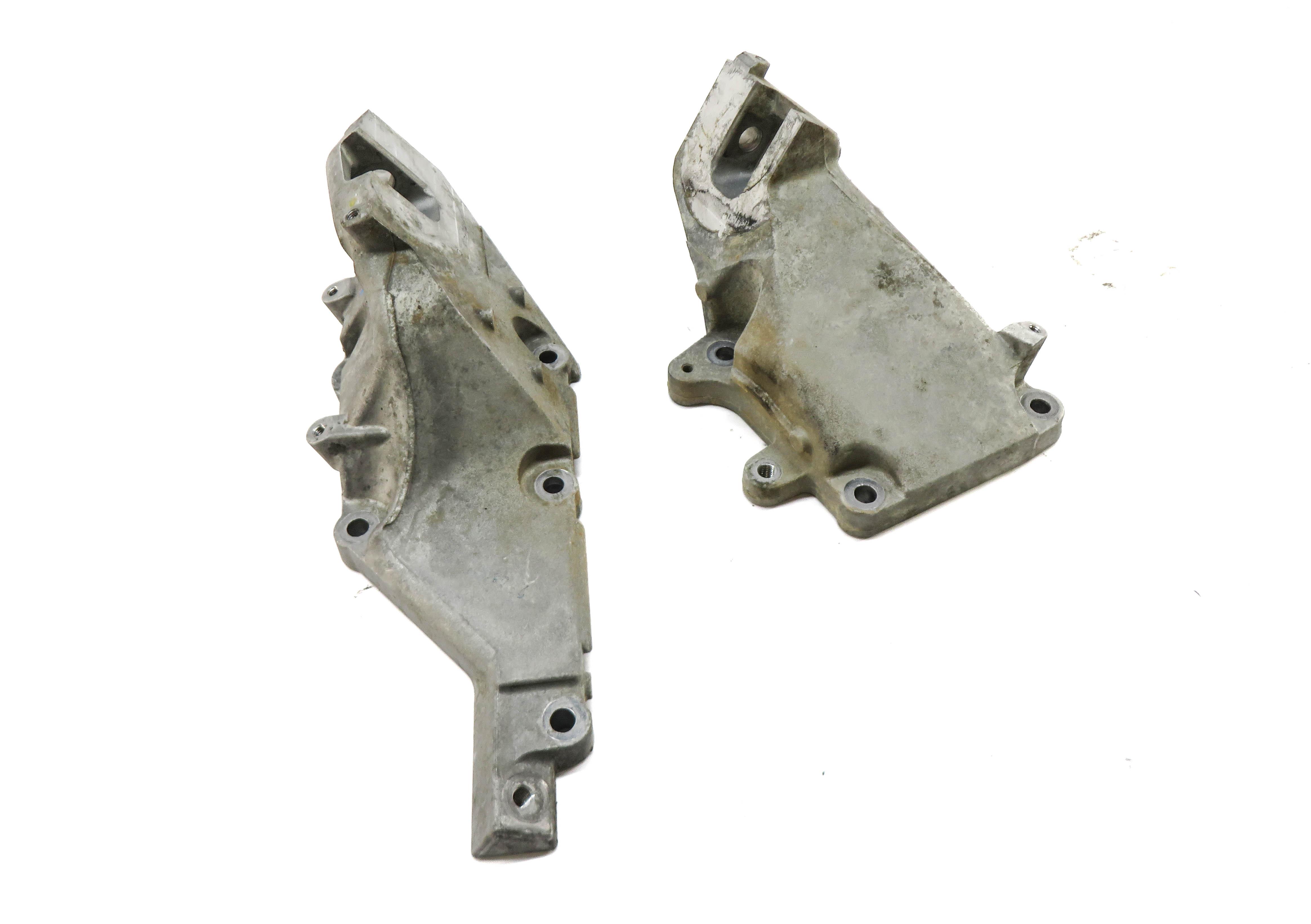 2013 MERCEDES GL450 (X166) 4.6L M278 ENGINE LEFT & RIGHT MOTOR MOUNT BRACKET SET — exact item pictured