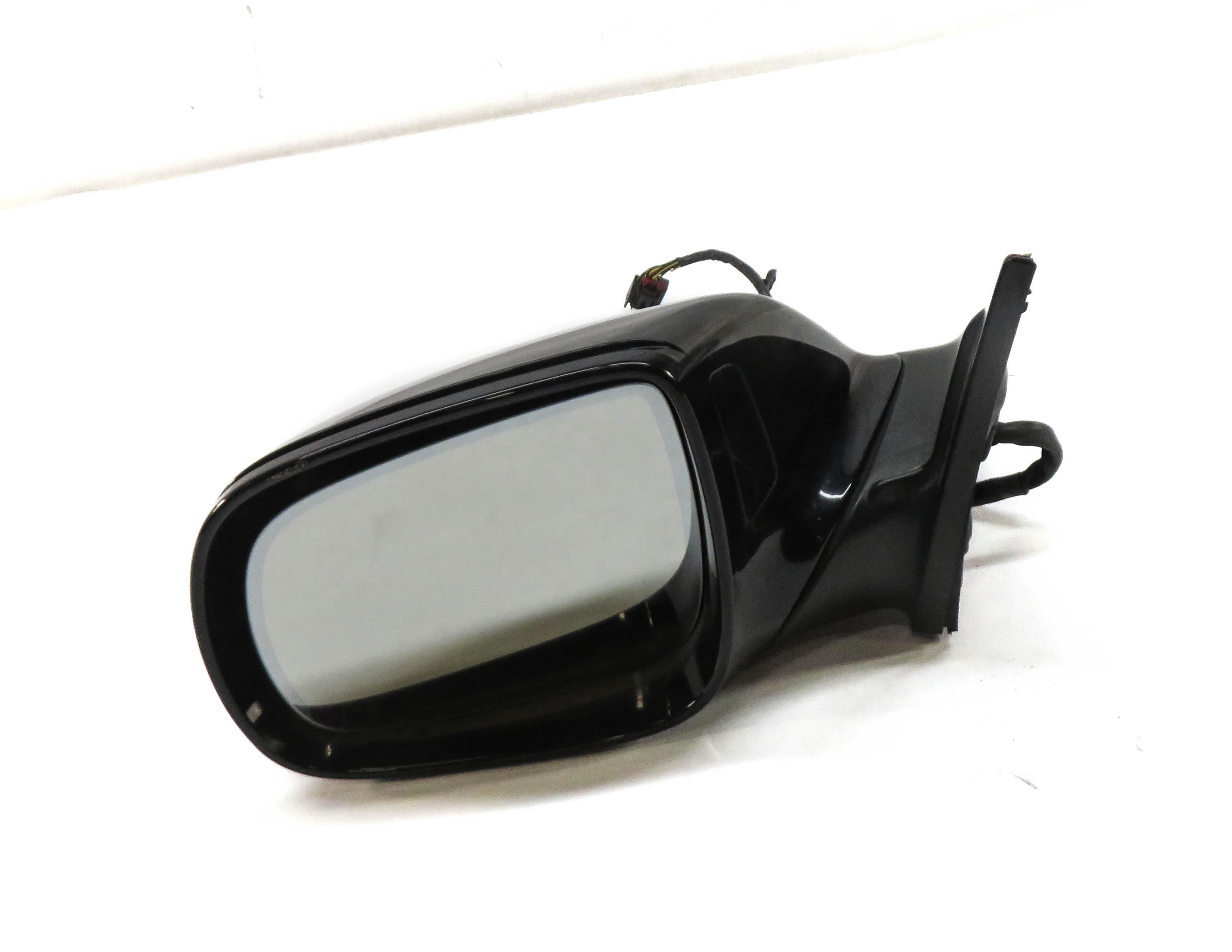 10-12 AUDI Q7 4L LEFT P-FOLD AUTODIM MEMORY DOOR MIRROR (ORCA BLACK METALLIC 2T) — exact item pictured