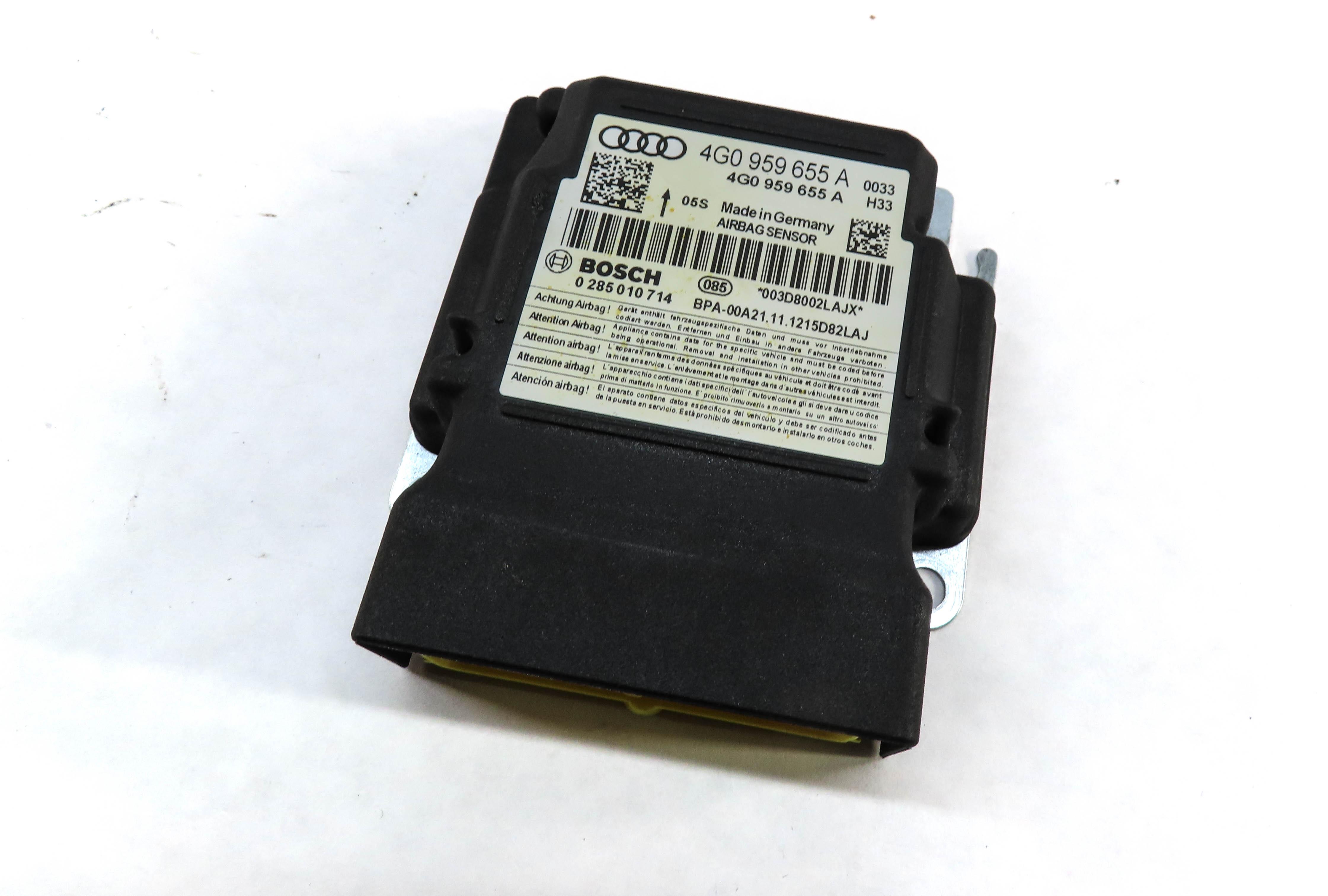2012-2015 AUDI A6 A7 S6 S7 RS7 (C7 4G8) SRS BAG CONTROL MODULE — exact item pictured