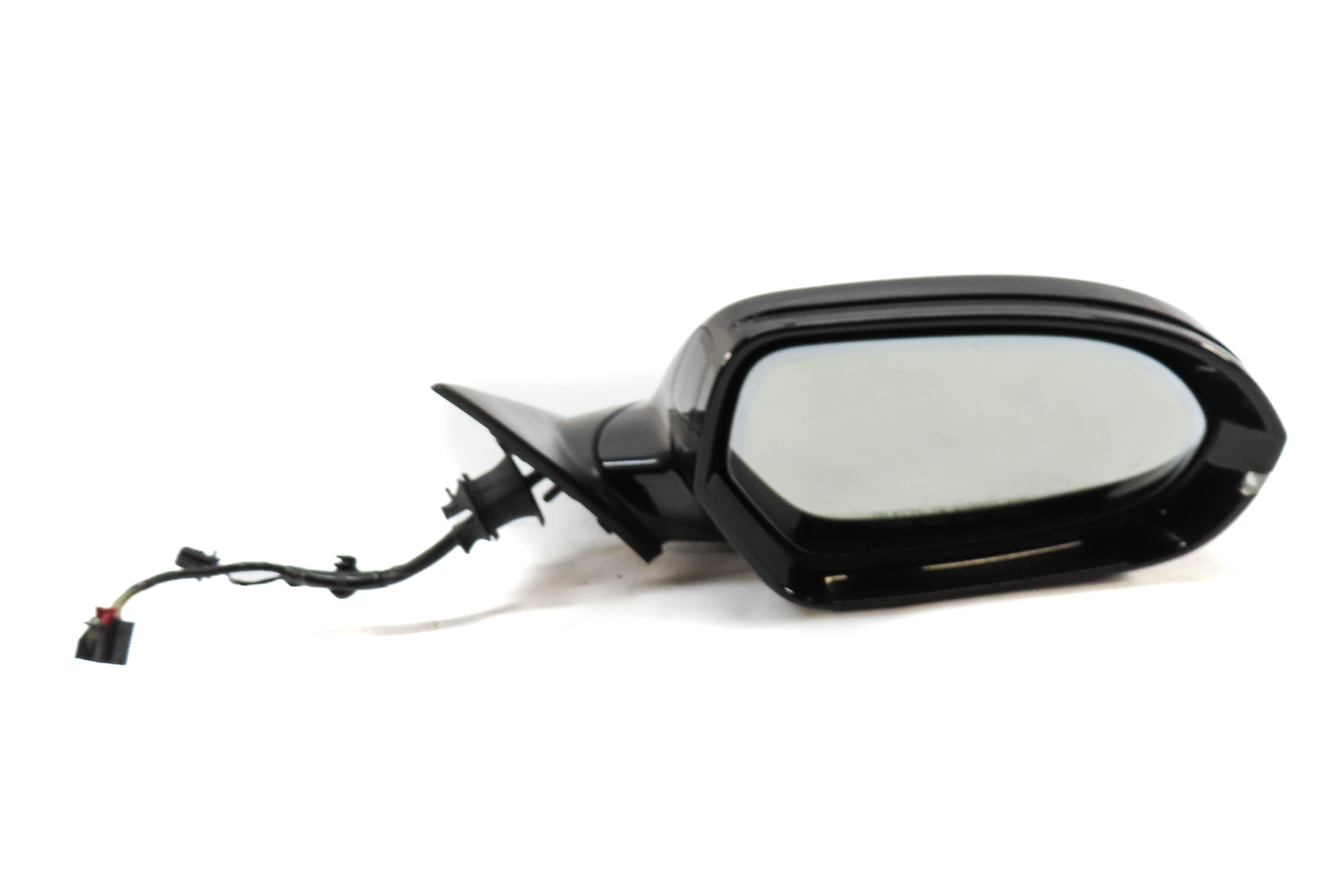 2012-2013 AUDI A6 (C7) RIGHT P-FOLD HEAT BLIND SPOT AUTODIM DOOR MIRROR (BLACK) — exact item pictured