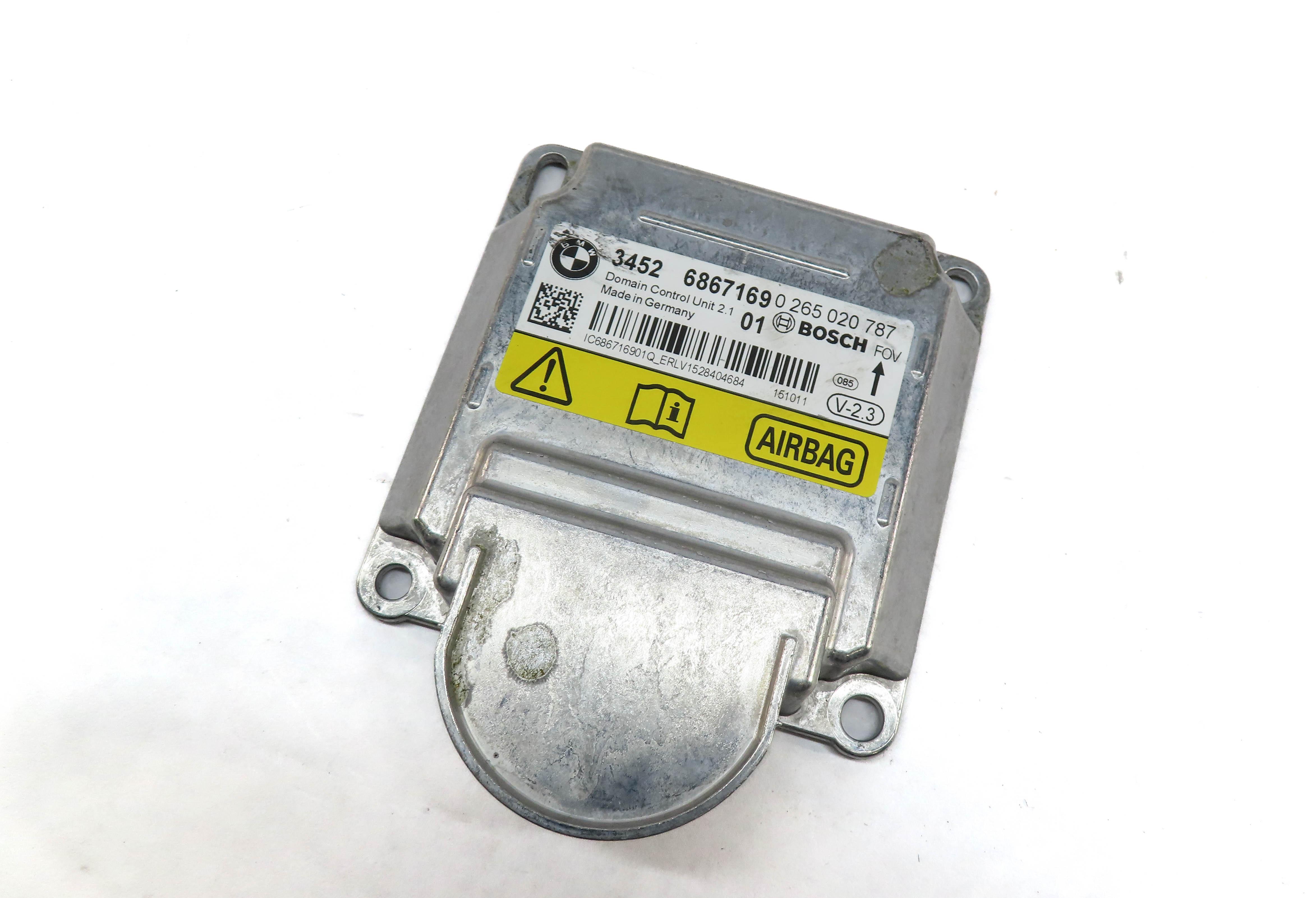 12-21 BMW 2 3 4 5 6 7 X3 X4 X5 X6 (F22 F30 F32 F10 F15 F16 F85) SRS BAG MODULE — exact item pictured