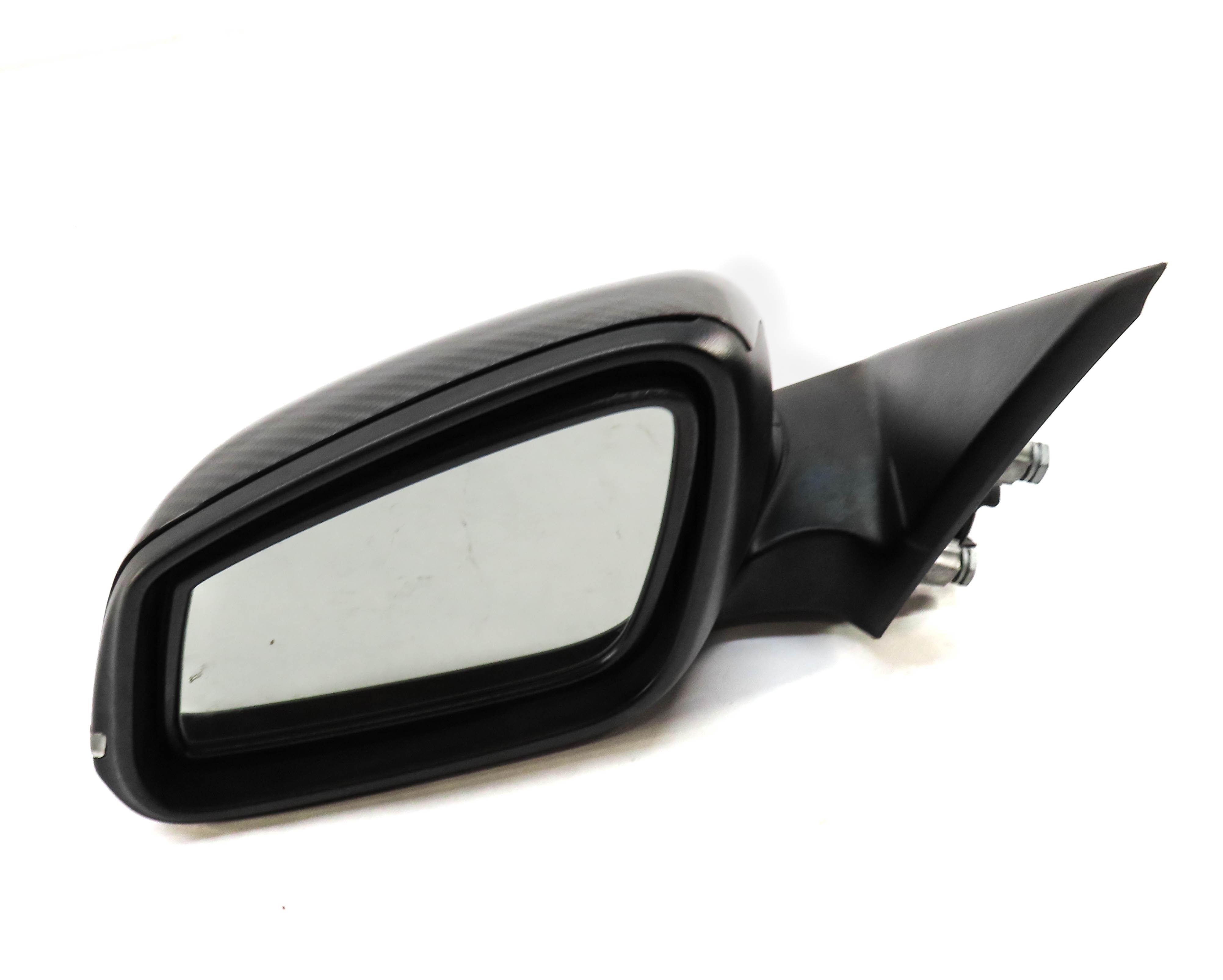 13-19 BMW 328i 330i 335i 340i (F30) LEFT PFOLD HEAT AUTODIM DOOR MIRROR (CARBON) — exact item pictured