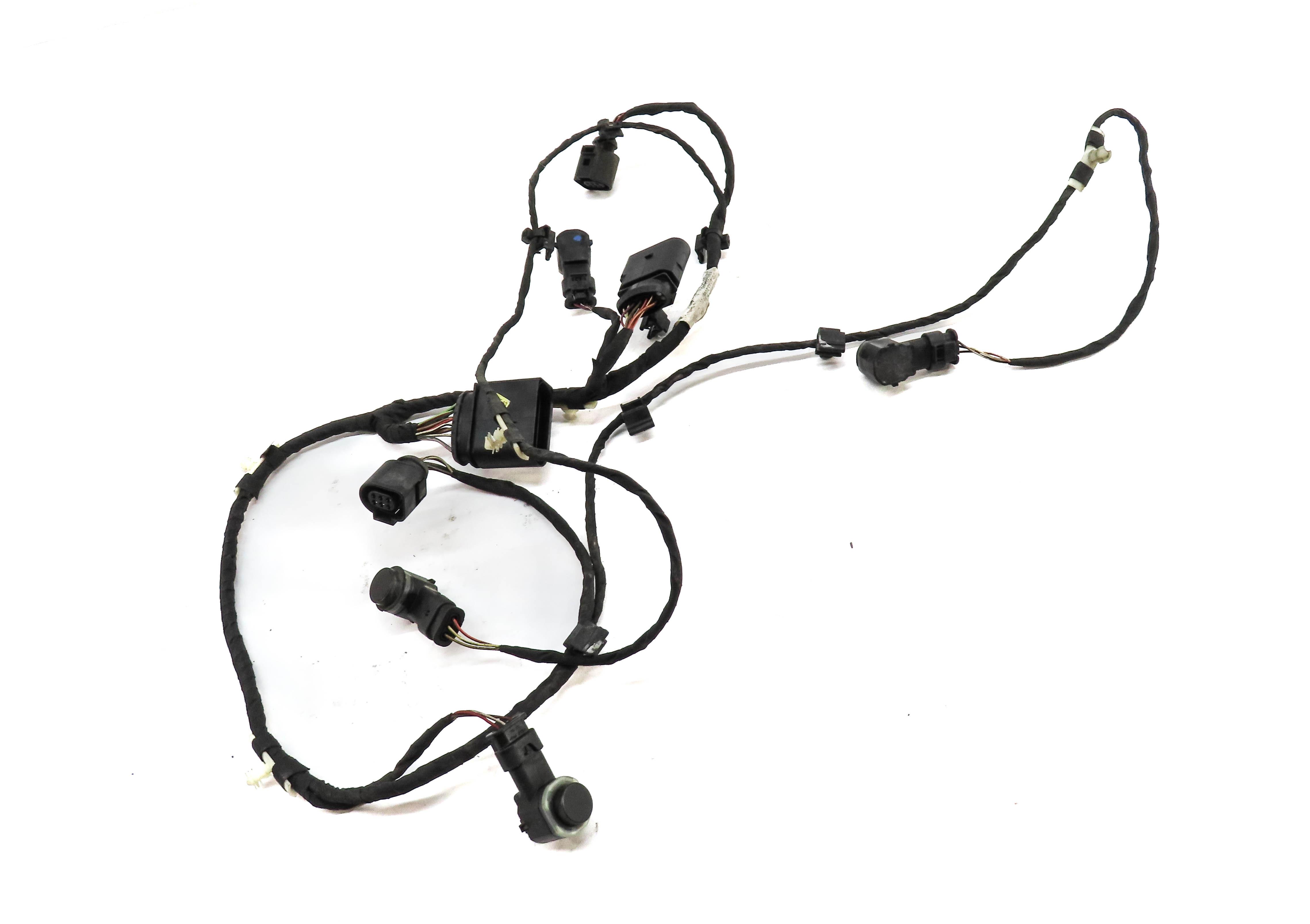 2008 AUDI Q7 (4L) REAR PDC PARK DISTANCE SENSOR SET w/ HARNESS (QUARTZ GRAY Q4) — exact item pictured