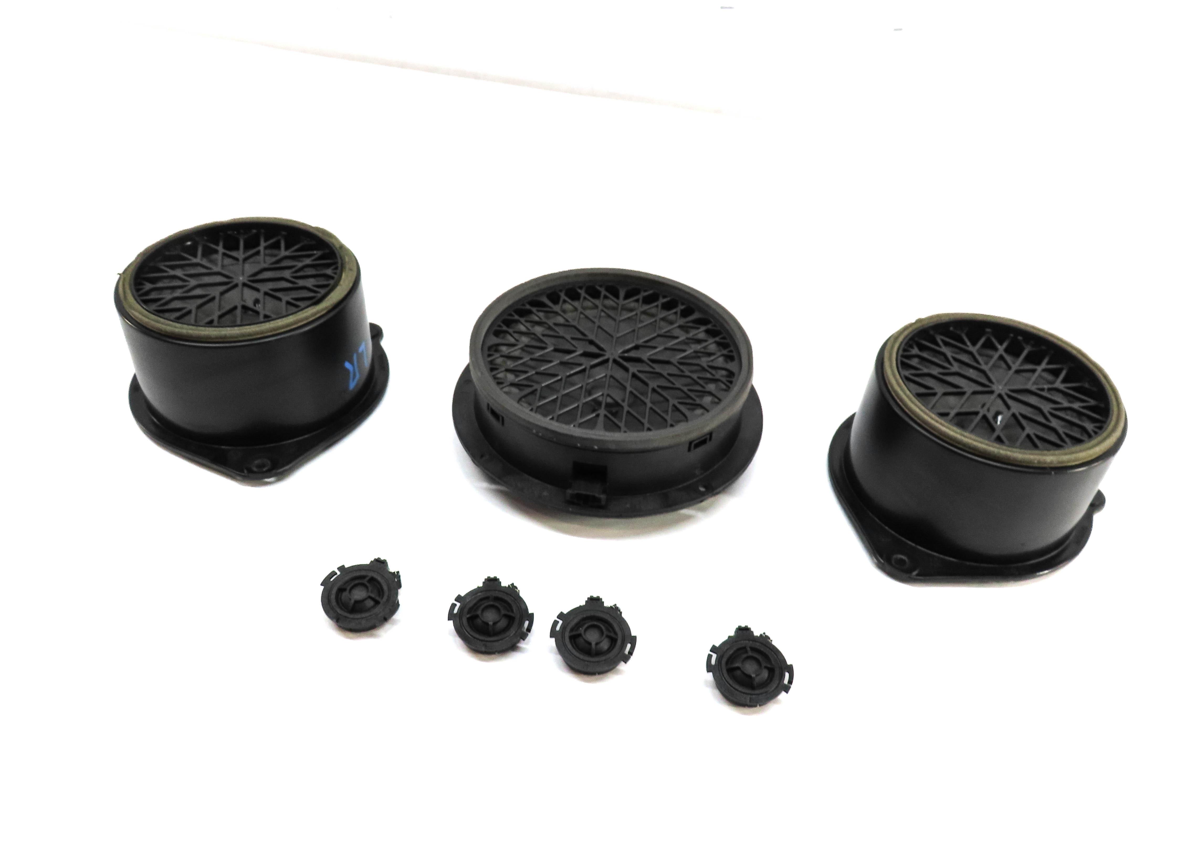 2008 AUDI Q7 (4L) RADIO STEREO AUDIO SUBWOOFER TWEETER SPEAKER SET-7 — exact item pictured