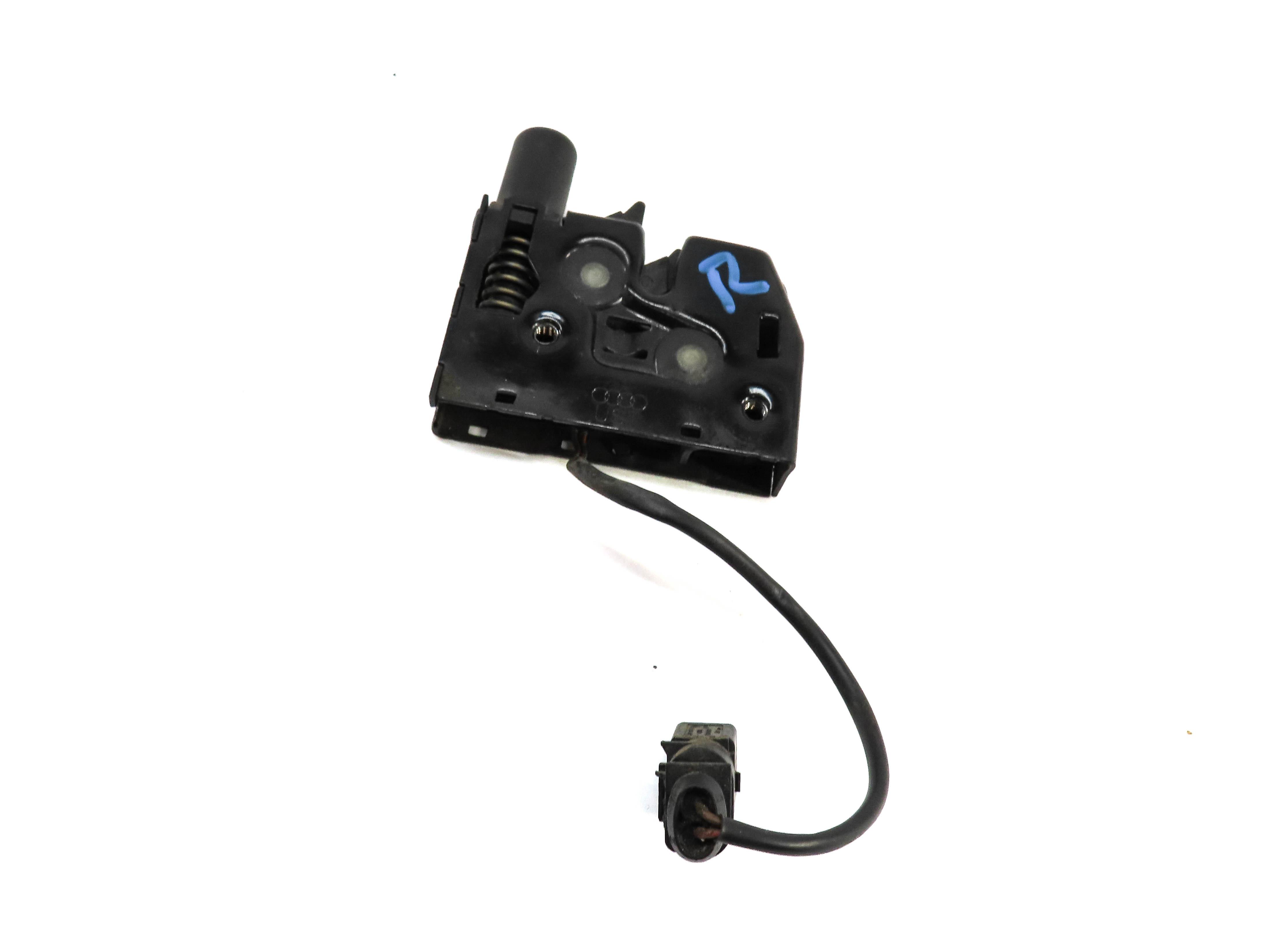 2012 AUDI A6 (C7) FRONT LEFT or RIGHT LOWER HOOD LOCK LATCH w/ PLUG — exact item pictured