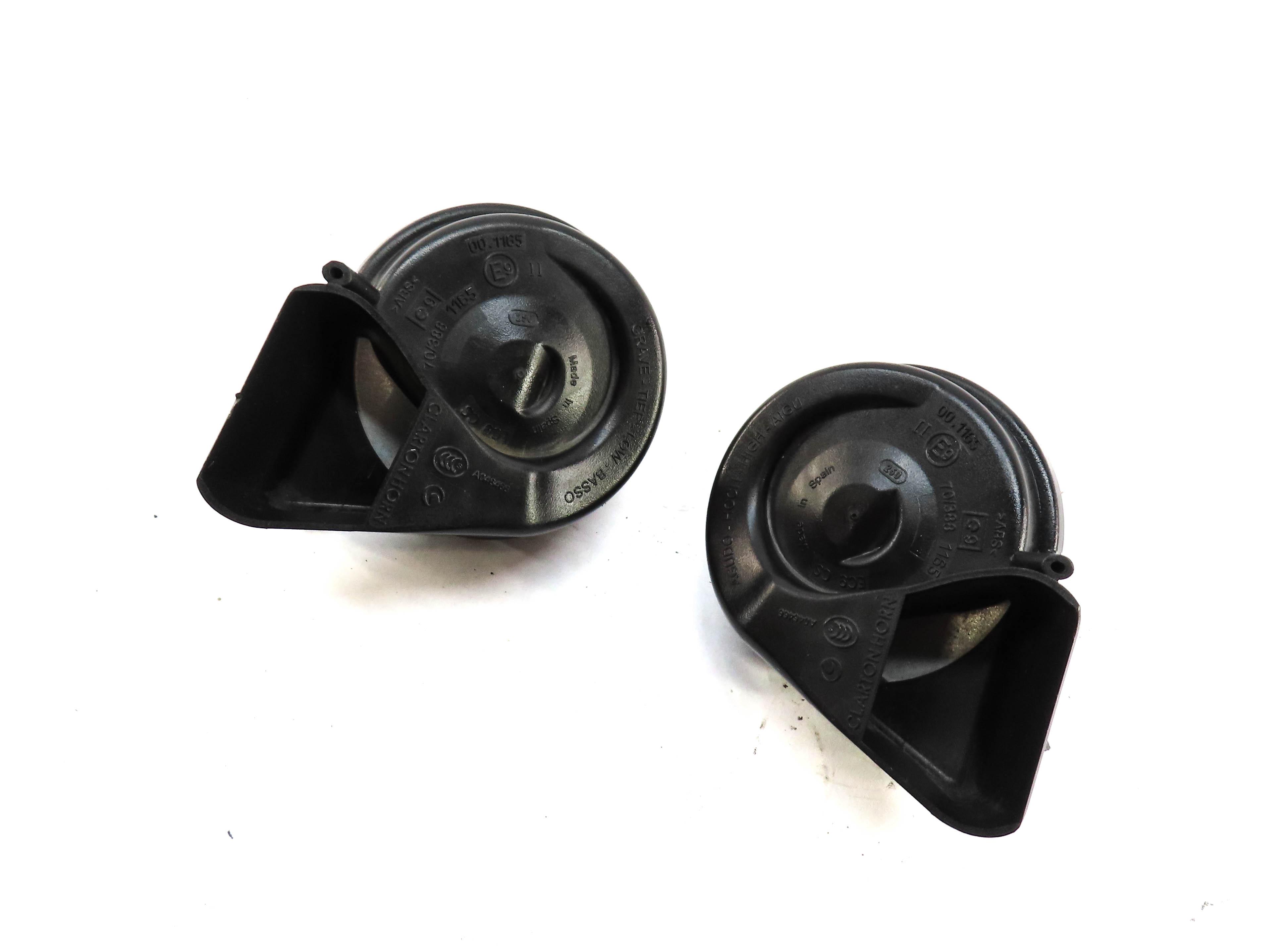 2012-2020 AUDI A6 S6 A7 S7 RS7 A8 S8 (C7 D4) HIGH & LOW TONE SAFETY HORN SET-2 — exact item pictured