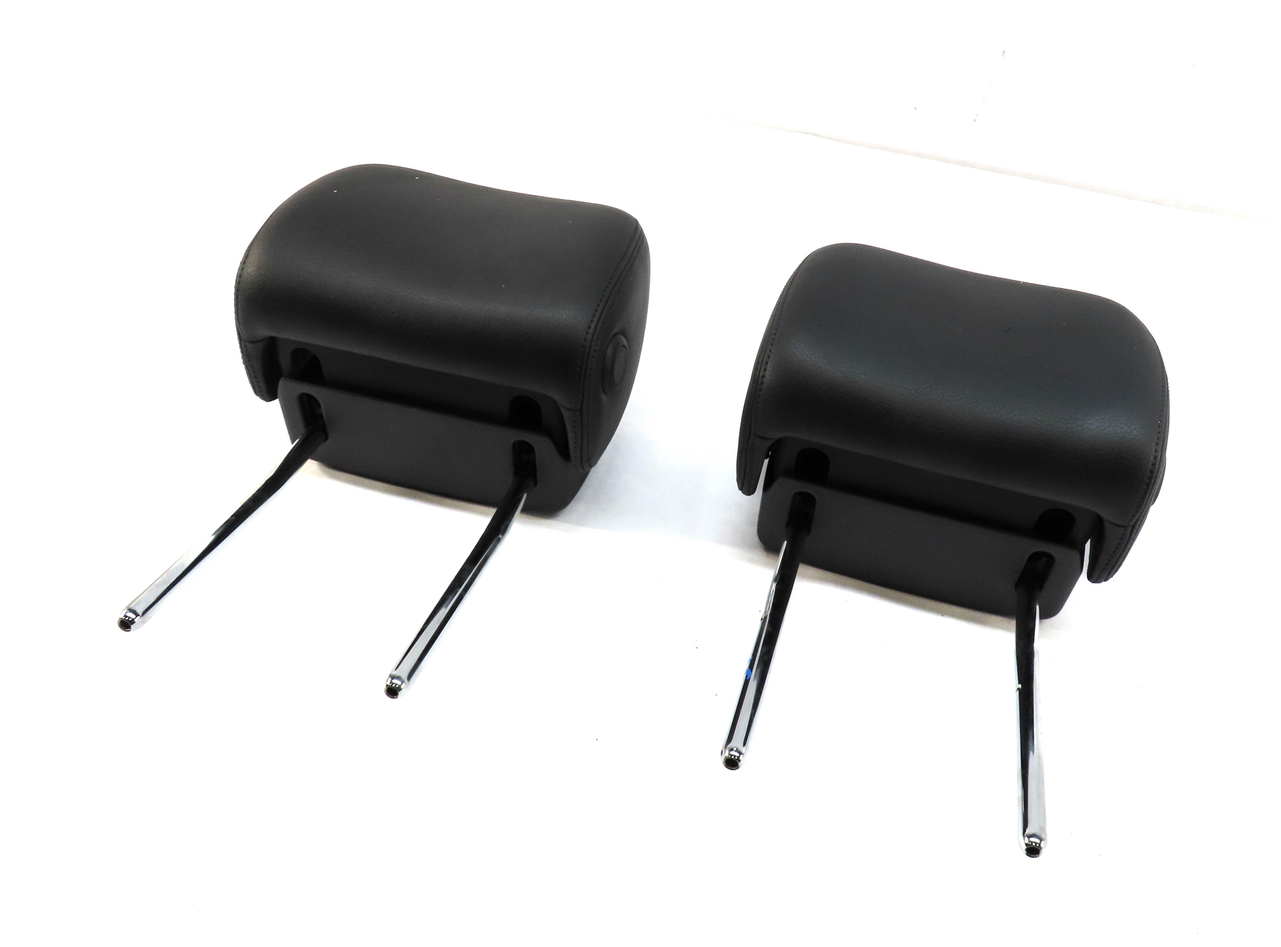 12-18 AUDI A6 A7 S6 S7 RS7 (C7 4G8) FRONT LEFT & RIGHT SEAT HEADREST SET (BLACK) — exact item pictured