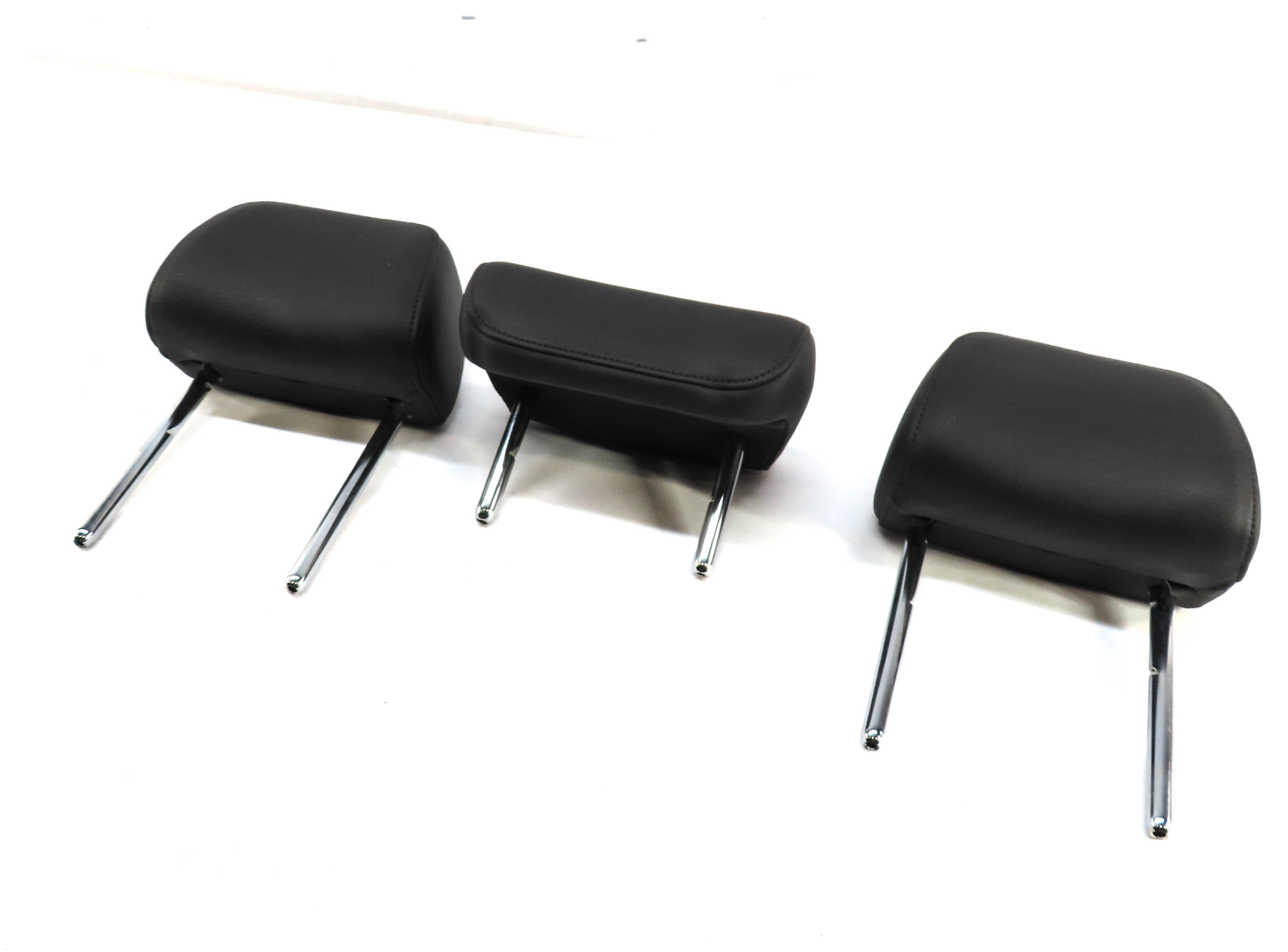 2012-2018 AUDI A6 A7 S6 S7 RS7 (C7 4G8) REAR SEAT HEADREST HEAD REST SET (BLACK) — exact item pictured