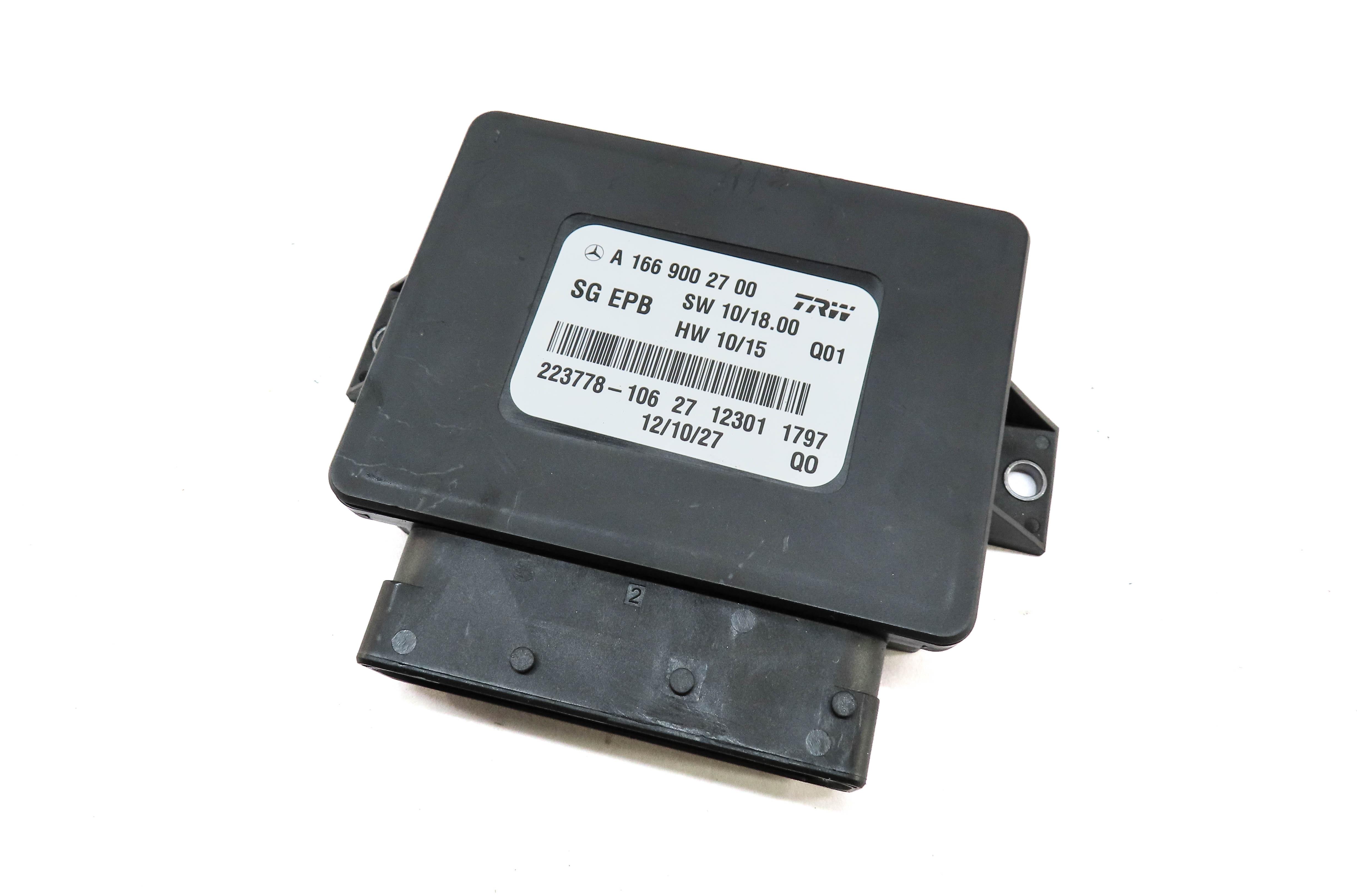 12-16 MERCEDES GL350 GL450 GL550 ML350 ML550 (W166 X166) PARKING BRAKE MODULE — exact item pictured