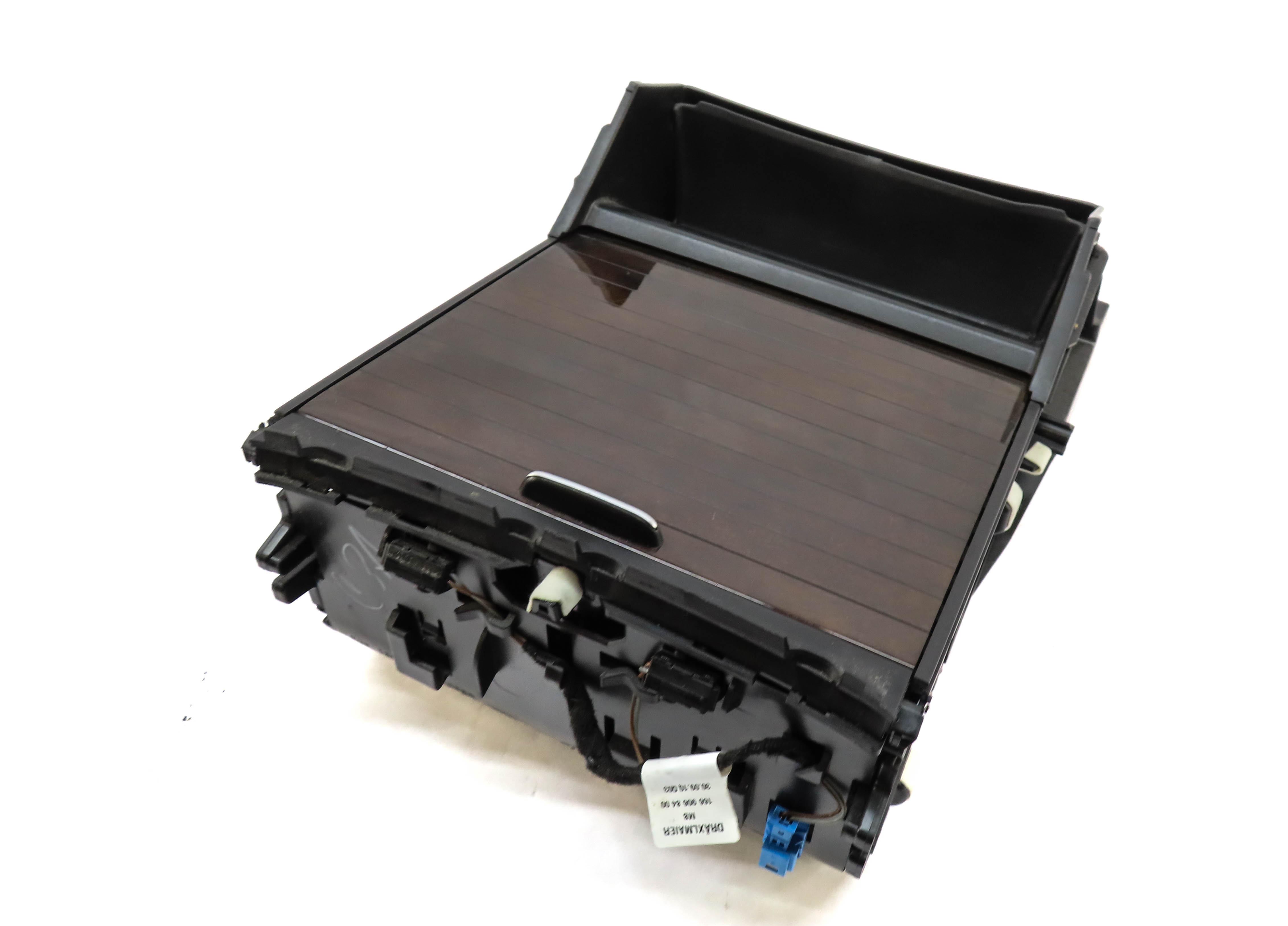 2013 MERCEDES GL450 (X166) FRONT CUP HOLDER ASH TRAY COMPARTMENT (EUCALYPTUS) — exact item pictured