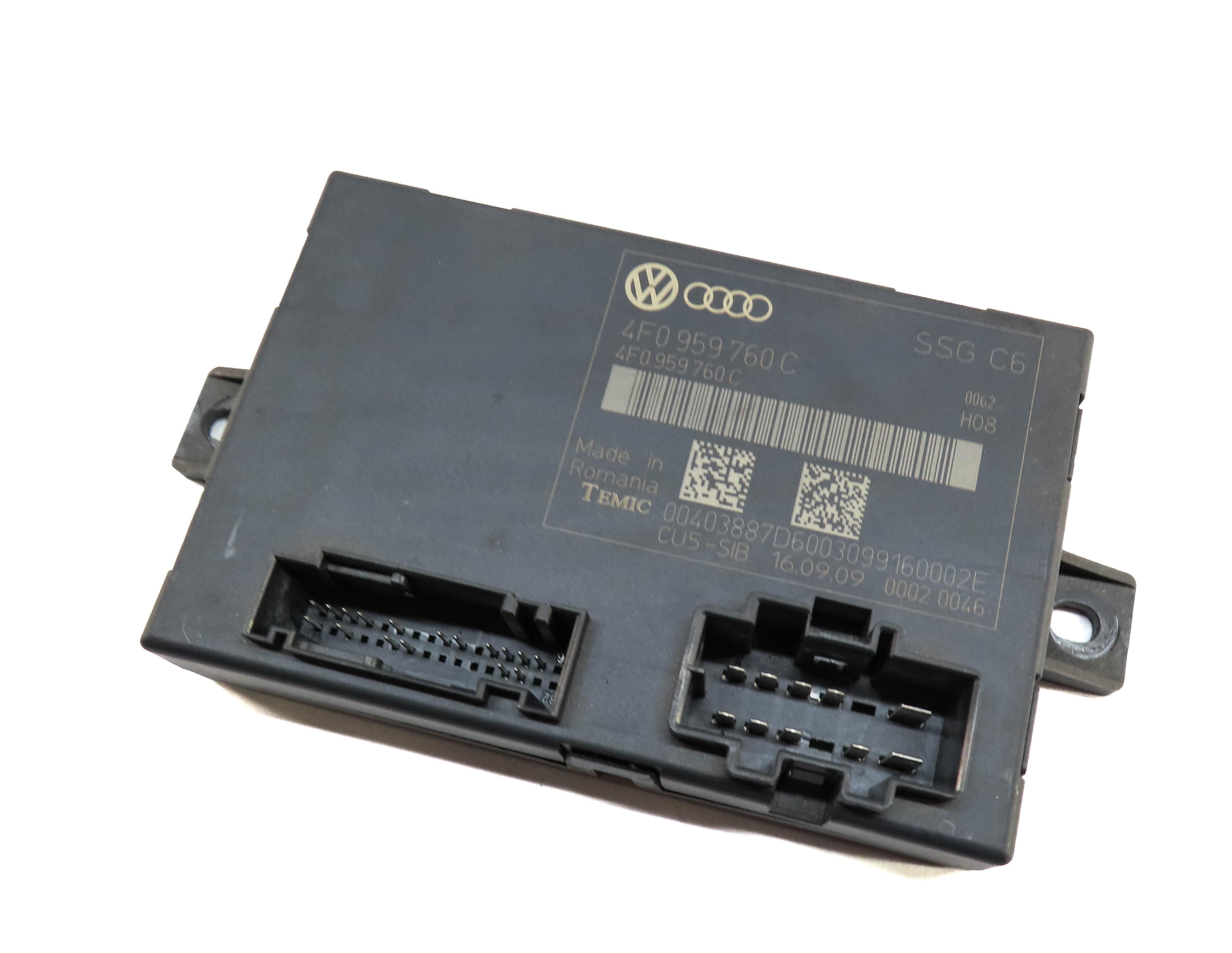 2009-2010 AUDI Q7 (4L) LEFT FRONT DRIVER MEMORY SEAT CONTROL MODULE — exact item pictured