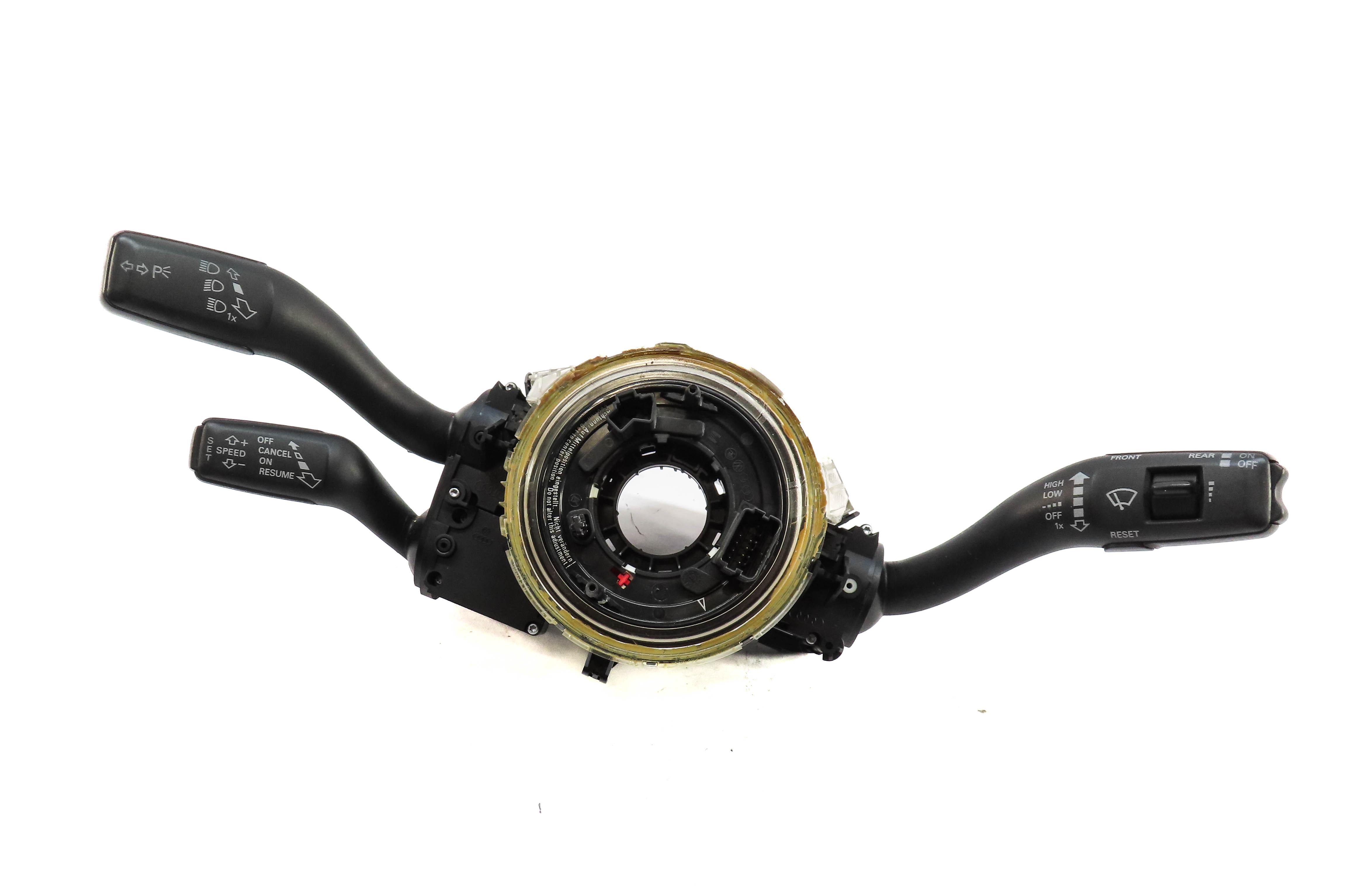 2009-2015 AUDI Q7 (4L) STEERING COLUMN BLINKER WIPER CRUISE COMBINATION SWITCH — exact item pictured