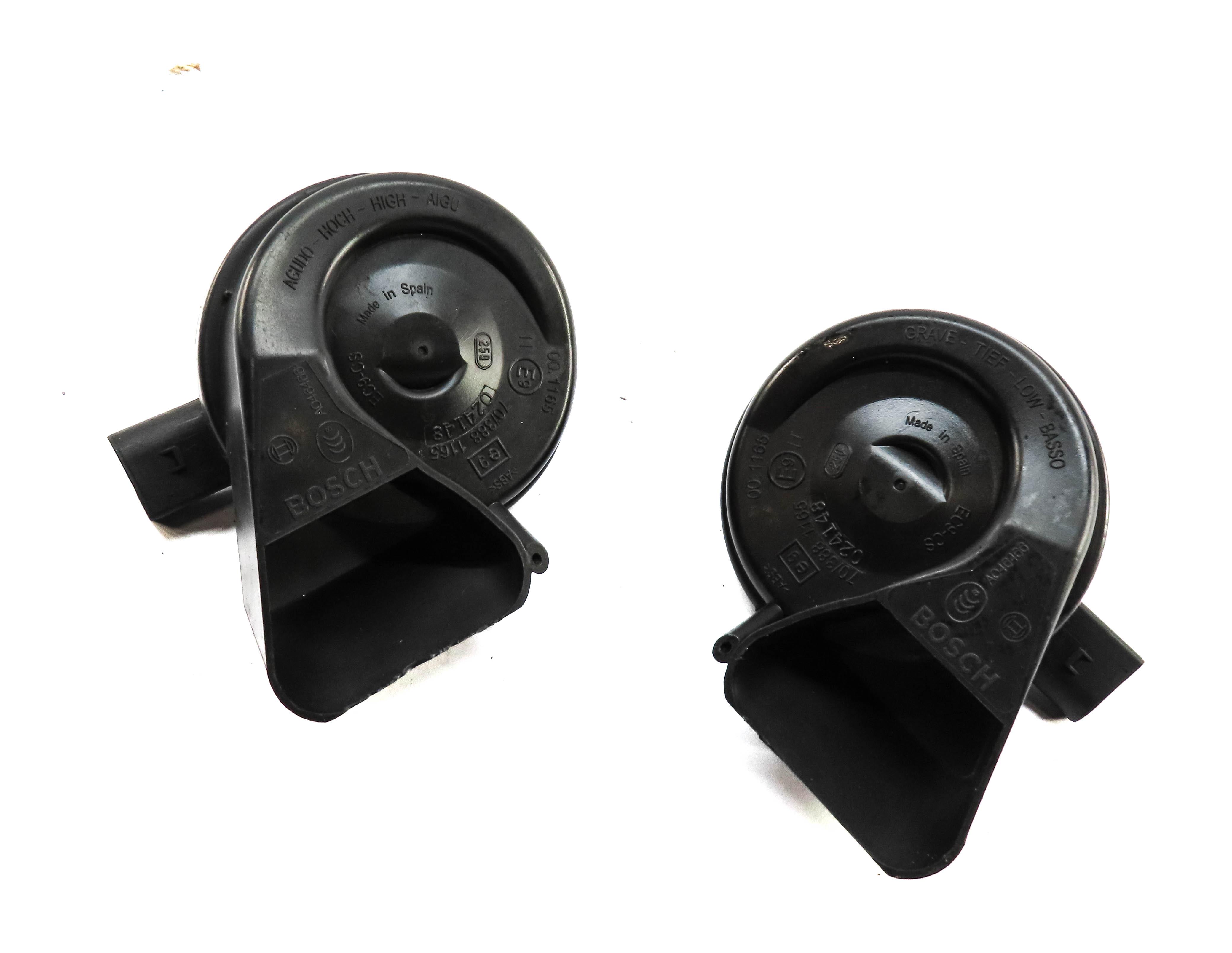 2007-2015 AUDI Q7 R8 (4L 4S) HIGH & LOW TONE HORN SET-2 — exact item pictured