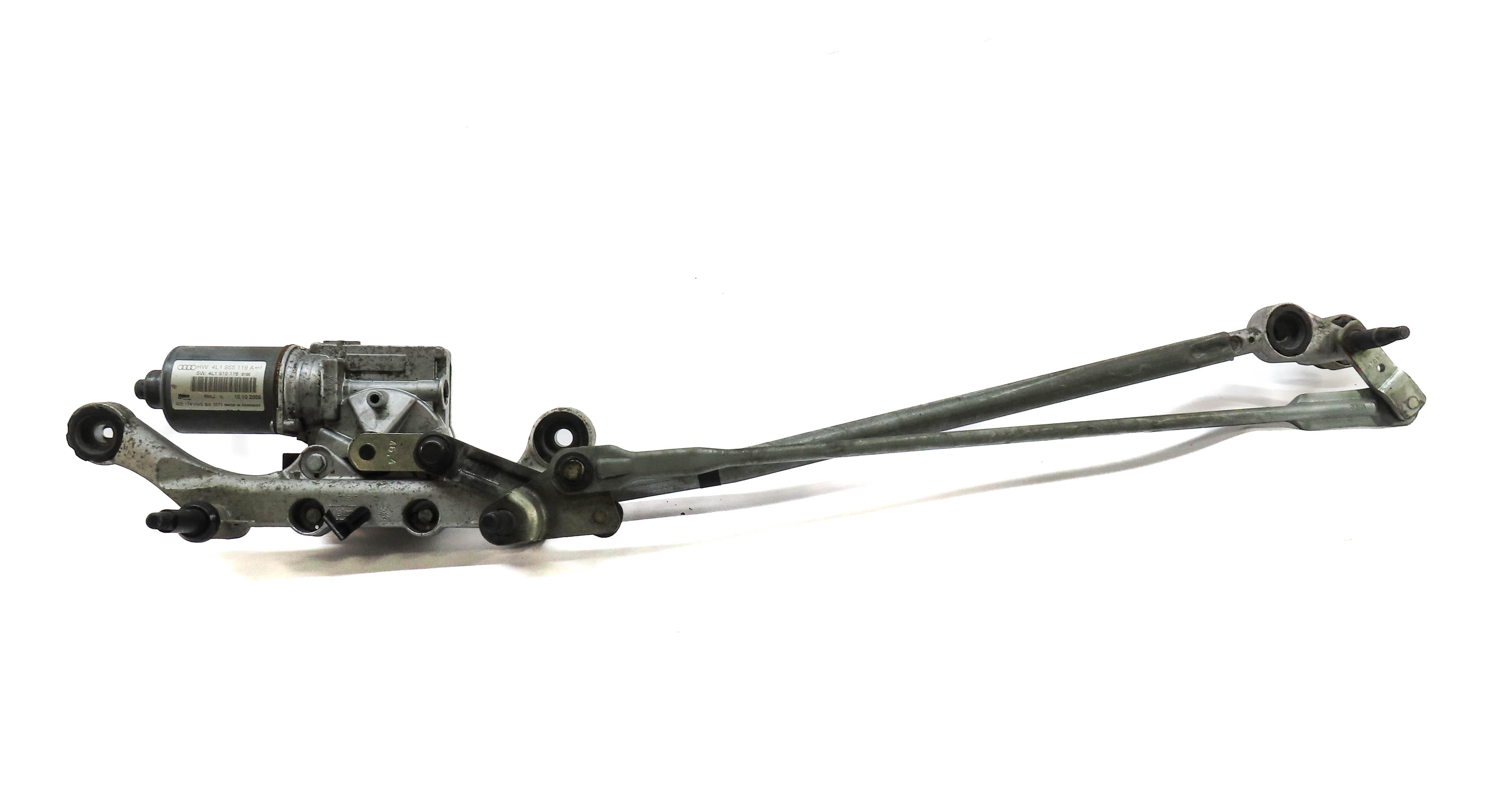 2007-2015 AUDI Q7 (4L) FRONT WINDSHIELD WIPER MOTOR w/ LINKAGE — exact item pictured