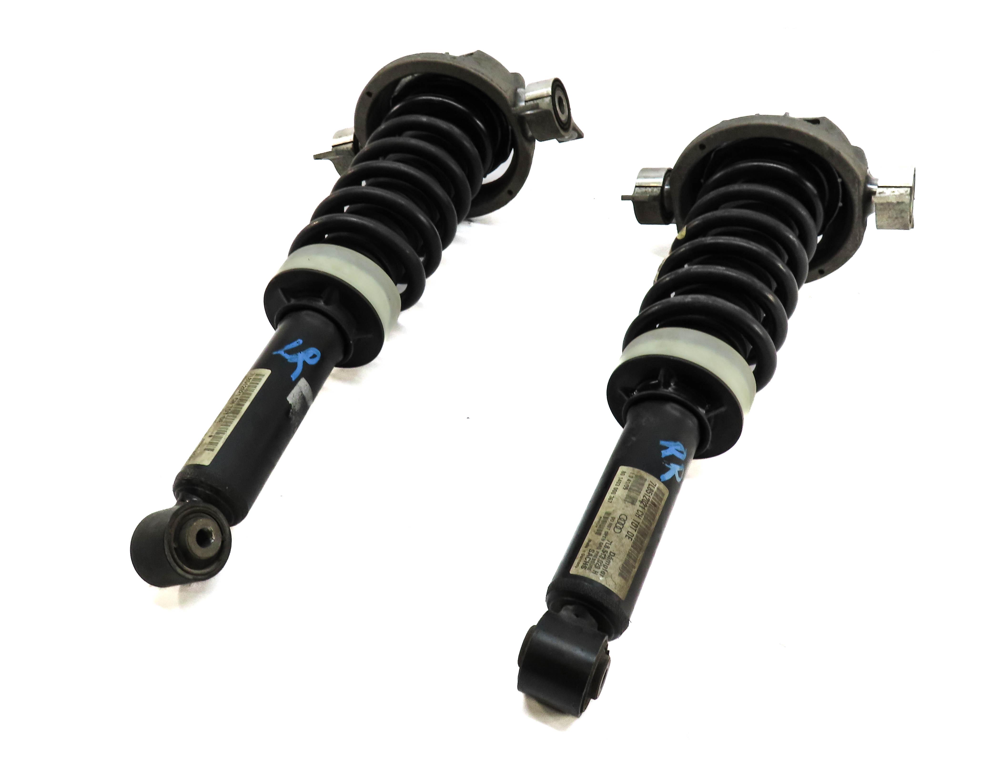 2007-2015 AUDI Q7 (4L) REAR LEFT & RIGHT COMFORT SUSPENSION SHOCK STRUT SET-2 — exact item pictured