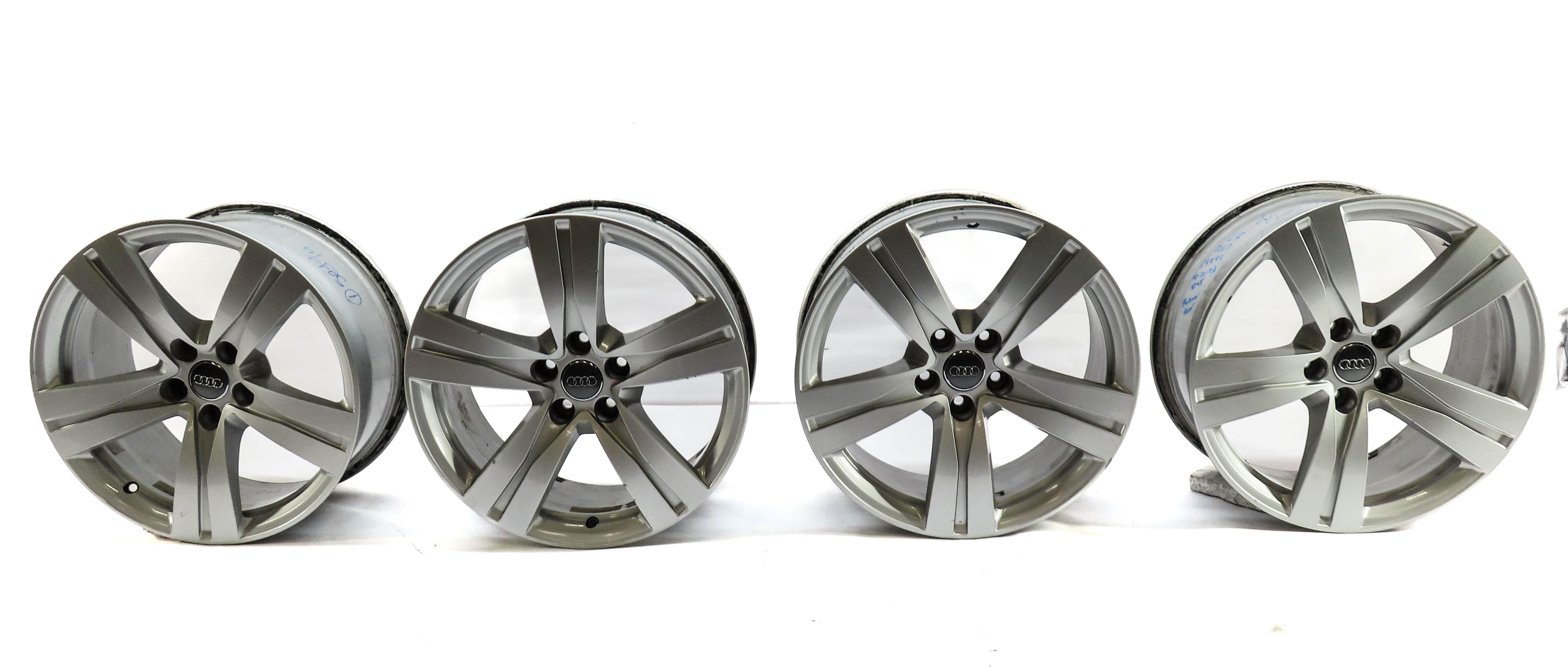 2019 AUDI Q7 (4M) 18x8 ALUMINUM ALLOY 5-SPOKE WHEEL RIM SET-4 — exact item pictured