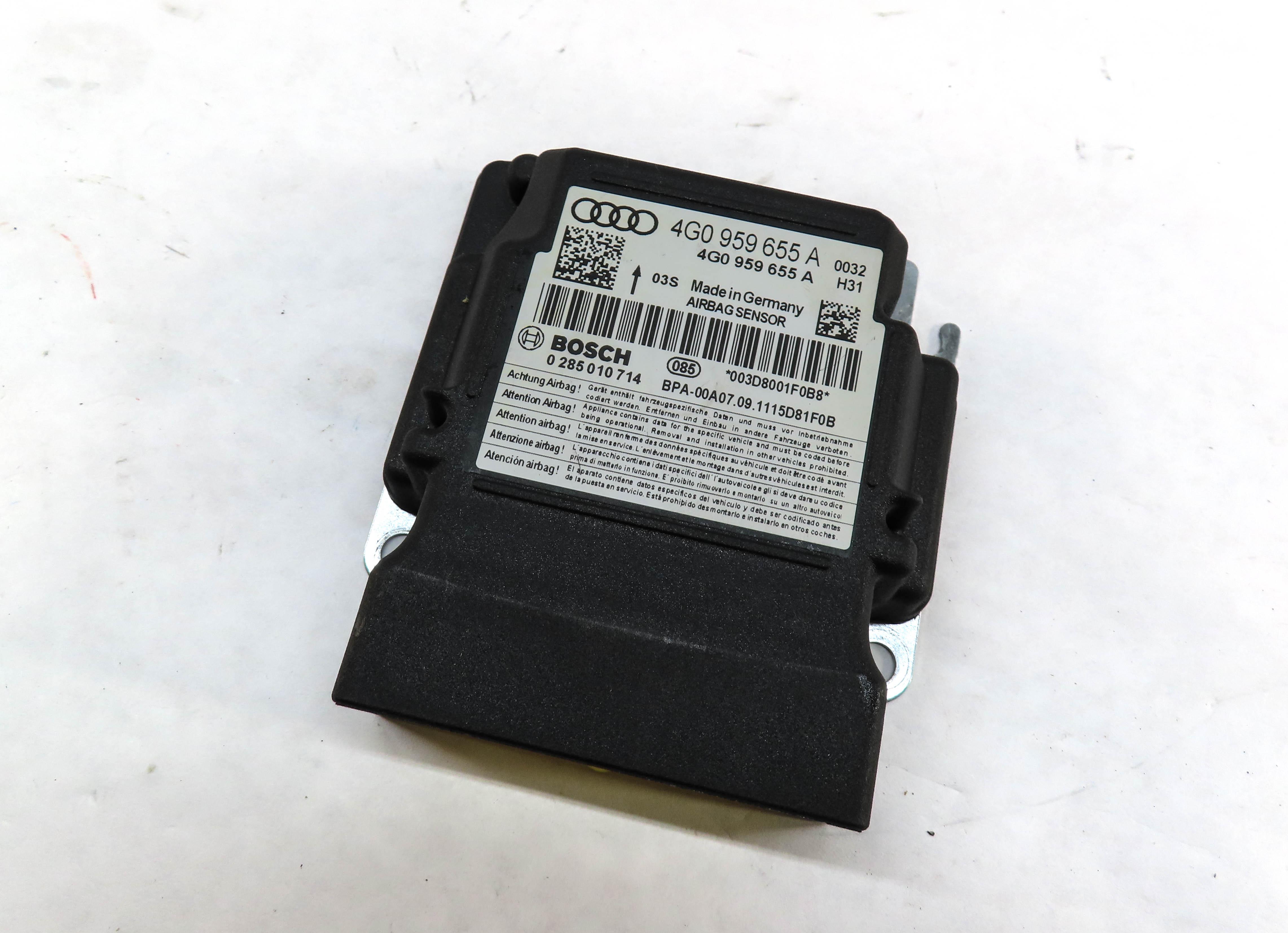 2012-2015 AUDI A6 A7 S6 S7 RS7 (C7 4G8) SRS BAG CONTROL MODULE — exact item pictured