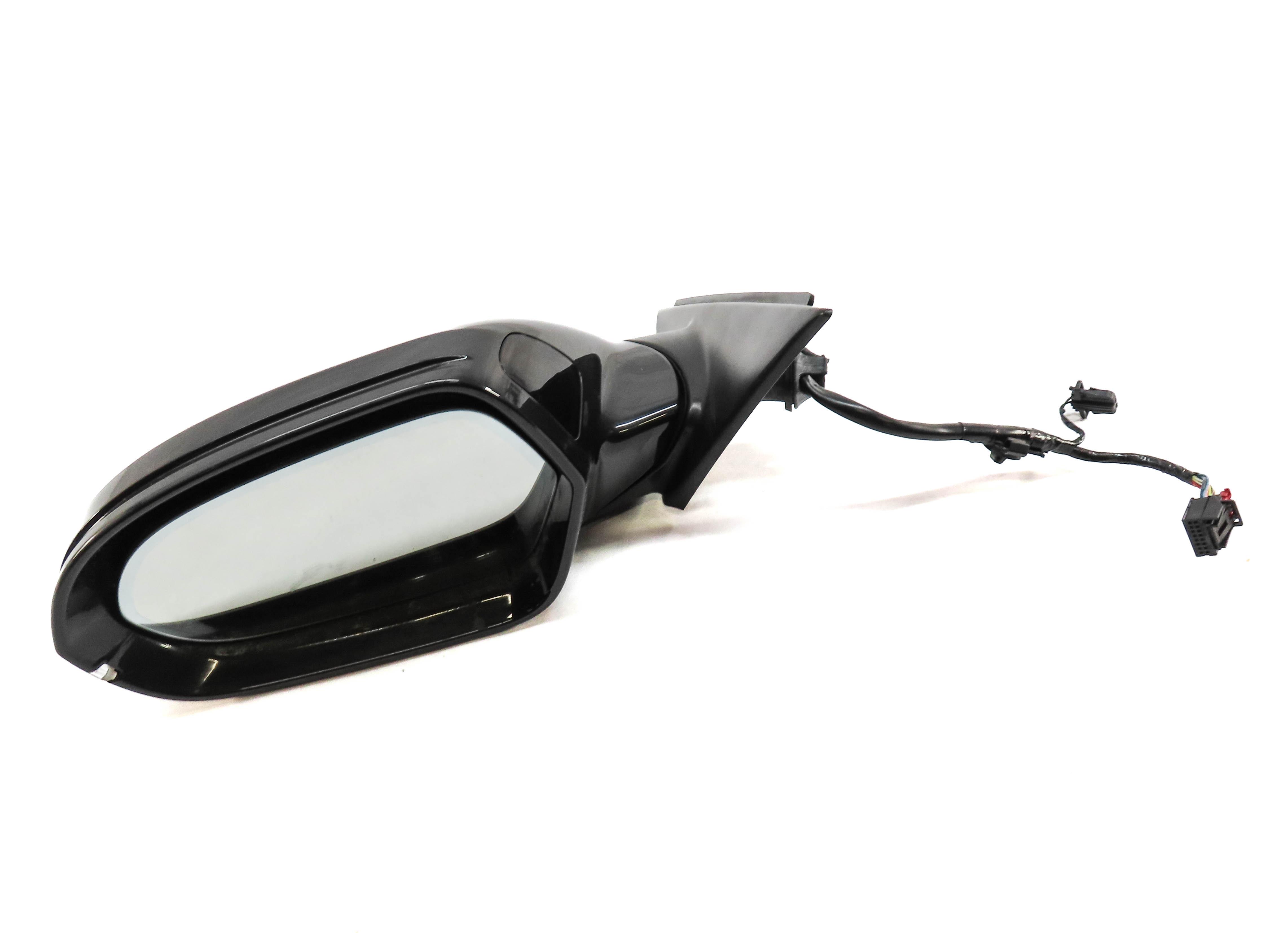 12-13 AUDI A6 (C7) LEFT P-FOLD HEAT MEMORY BLIND SPOT DOOR MIRROR (OOLONG GRAY) — exact item pictured