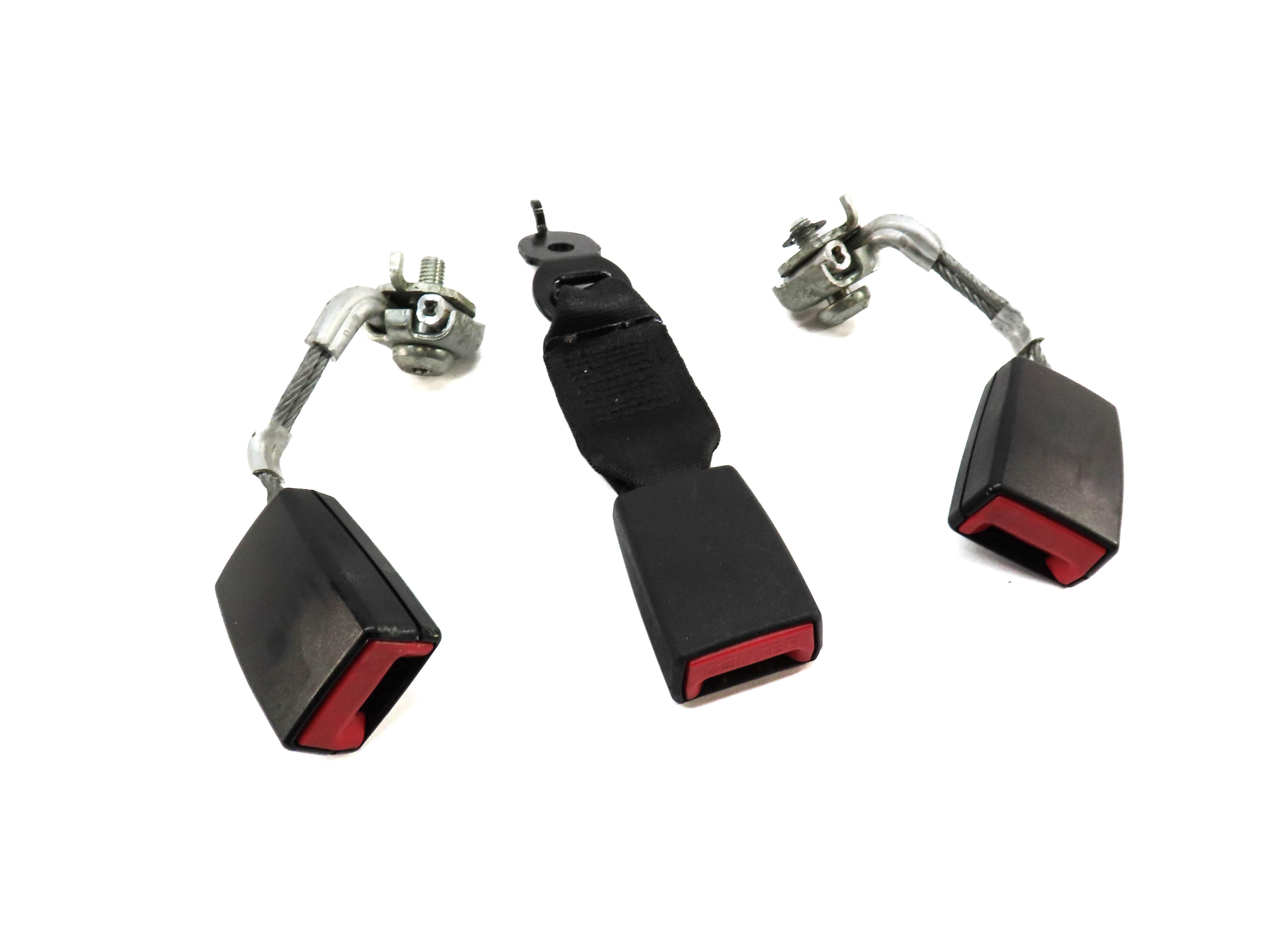 2011 BMW 535i (F10) REAR SEAT LEFT CENTER RIGHT SEATBELT BUCKLE RECEIVER SET-3 — exact item pictured