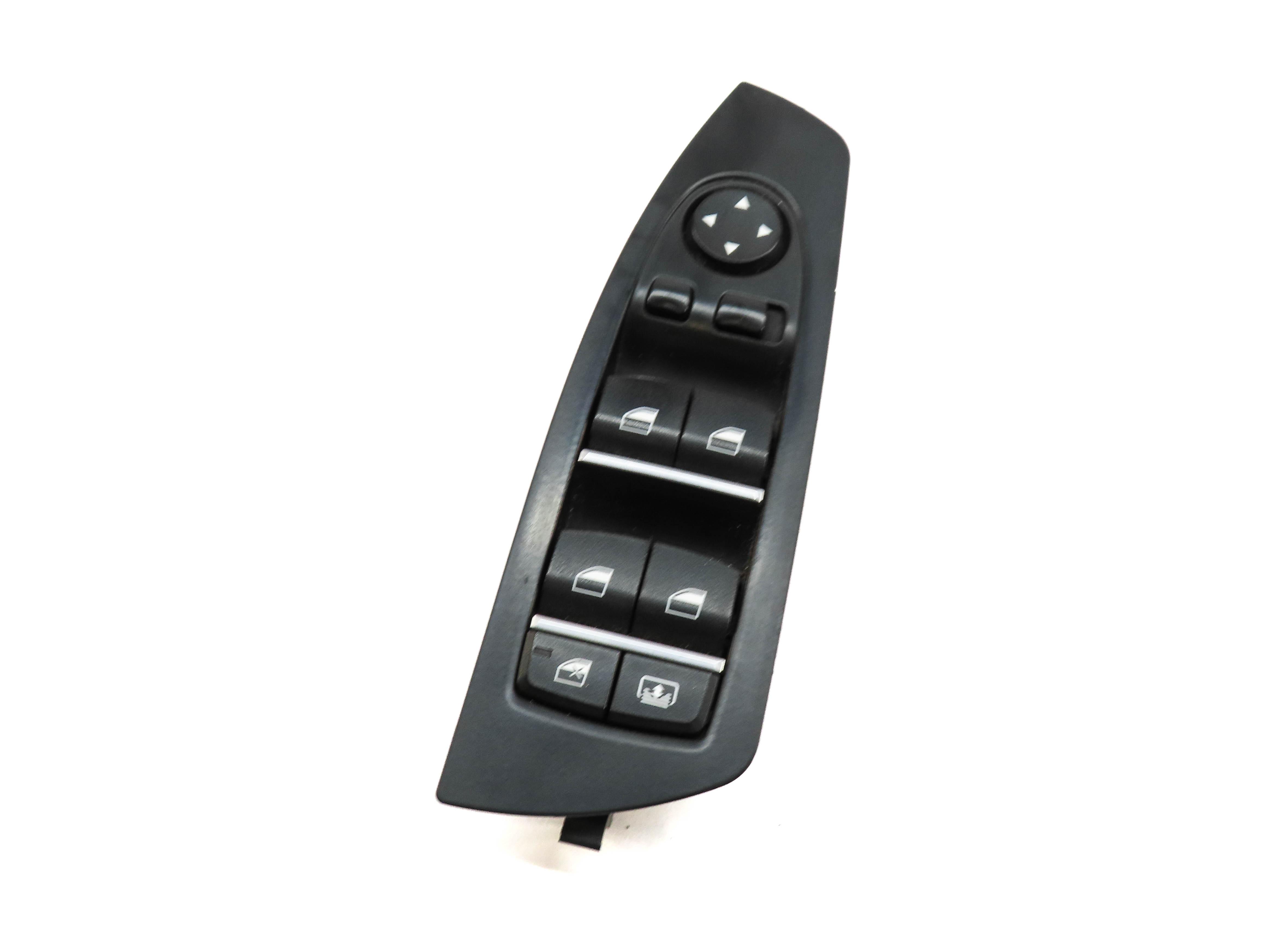 09-15 BMW 740i 750i 760i B7 (F01) DRIVER WINDOW SWITCH w/ SHADE & P-FOLD (BLACK) — exact item pictured
