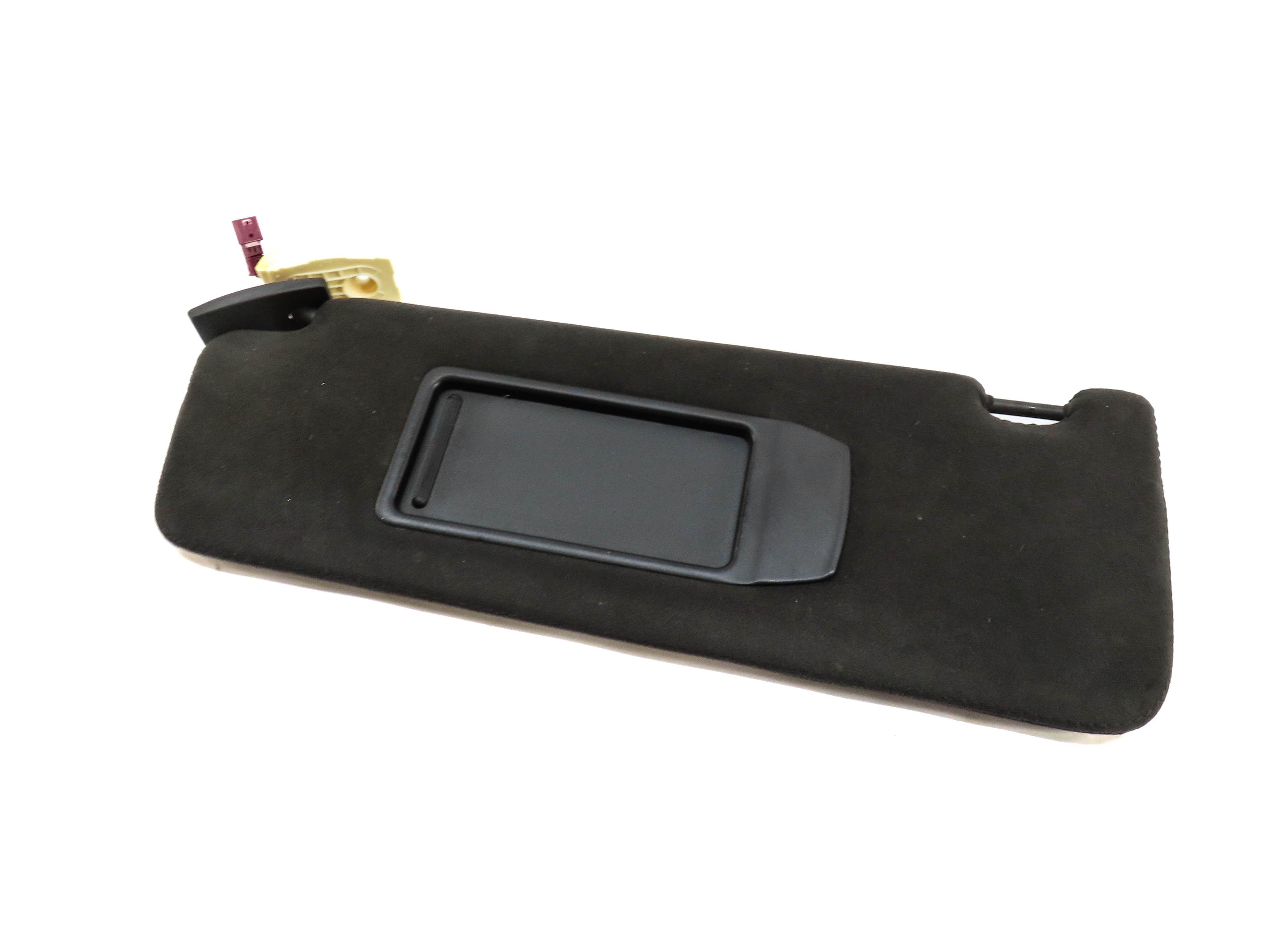 11-15 BMW 7 SERIES (F01) FRONT LEFT DRIVER SUN VISOR (BLACK) — exact item pictured
