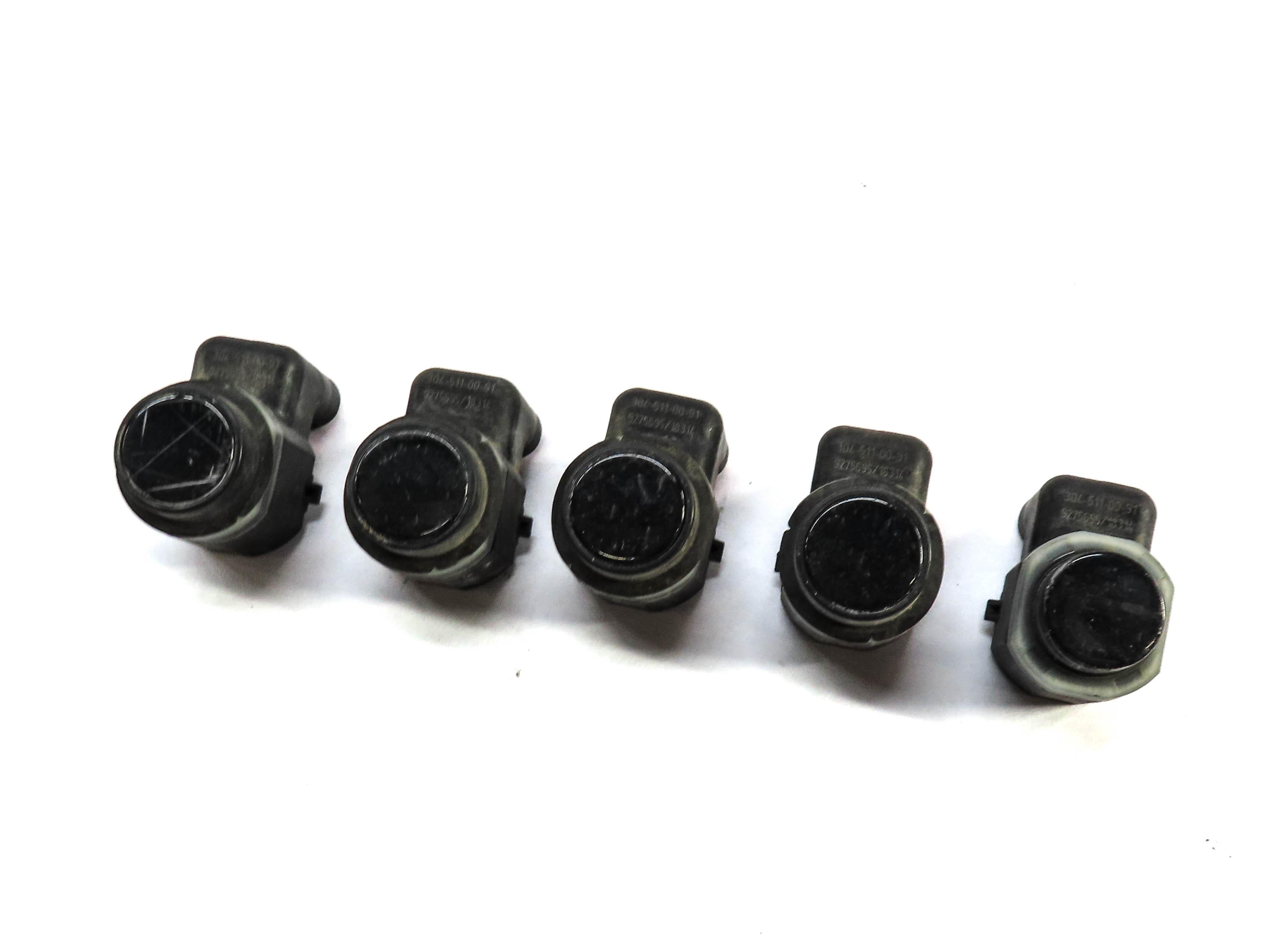 2015 BMW 750Li (F01) FRONT BUMPER PARK DISTANCE PDC SENSOR SET 5 (BLACK 475) — exact item pictured