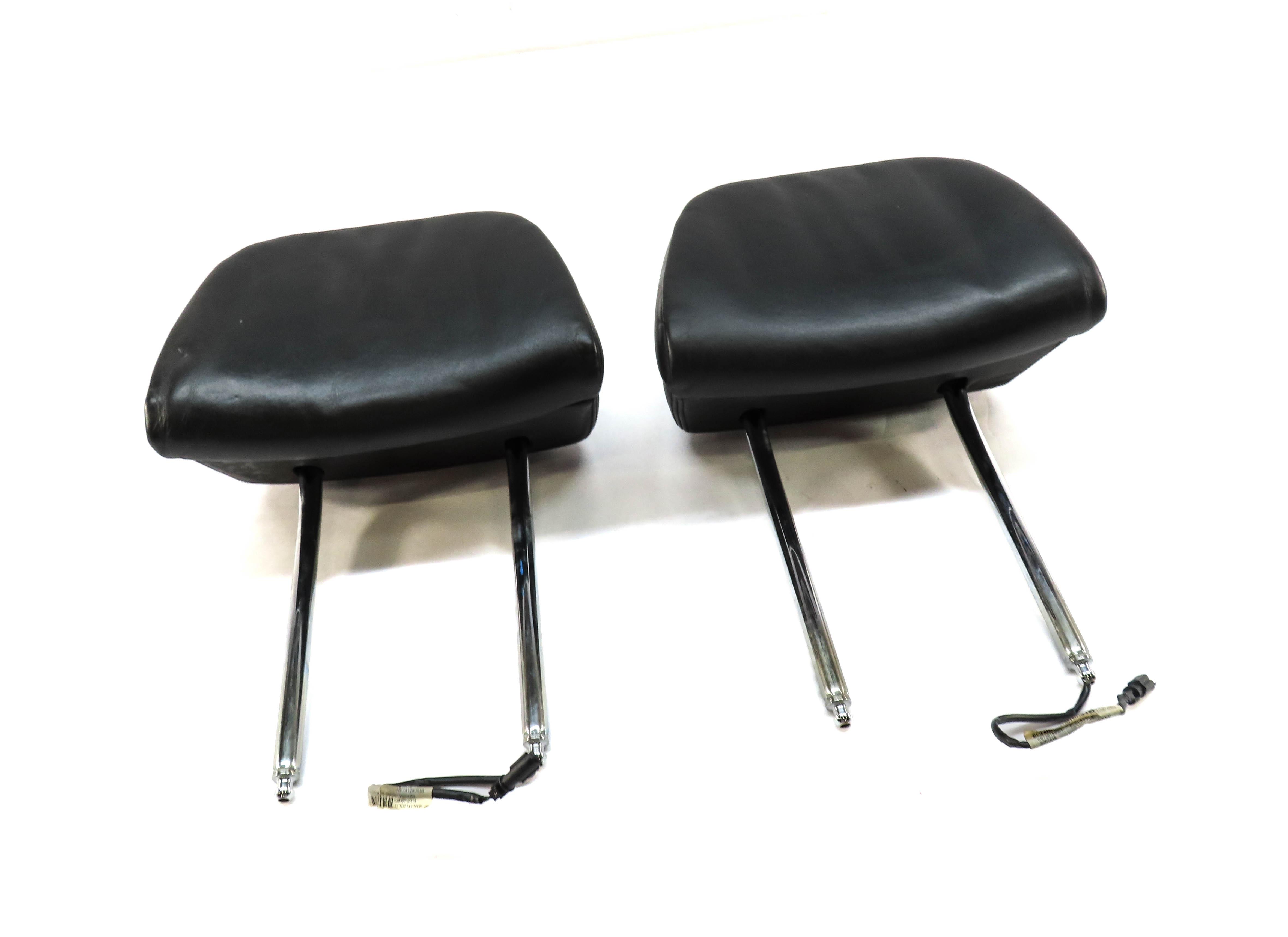 14-17 535iGT 550iGT F07 14-15 740 750 F01 FRONT LEFT RIGHT HEADREST SET (BLACK) — exact item pictured
