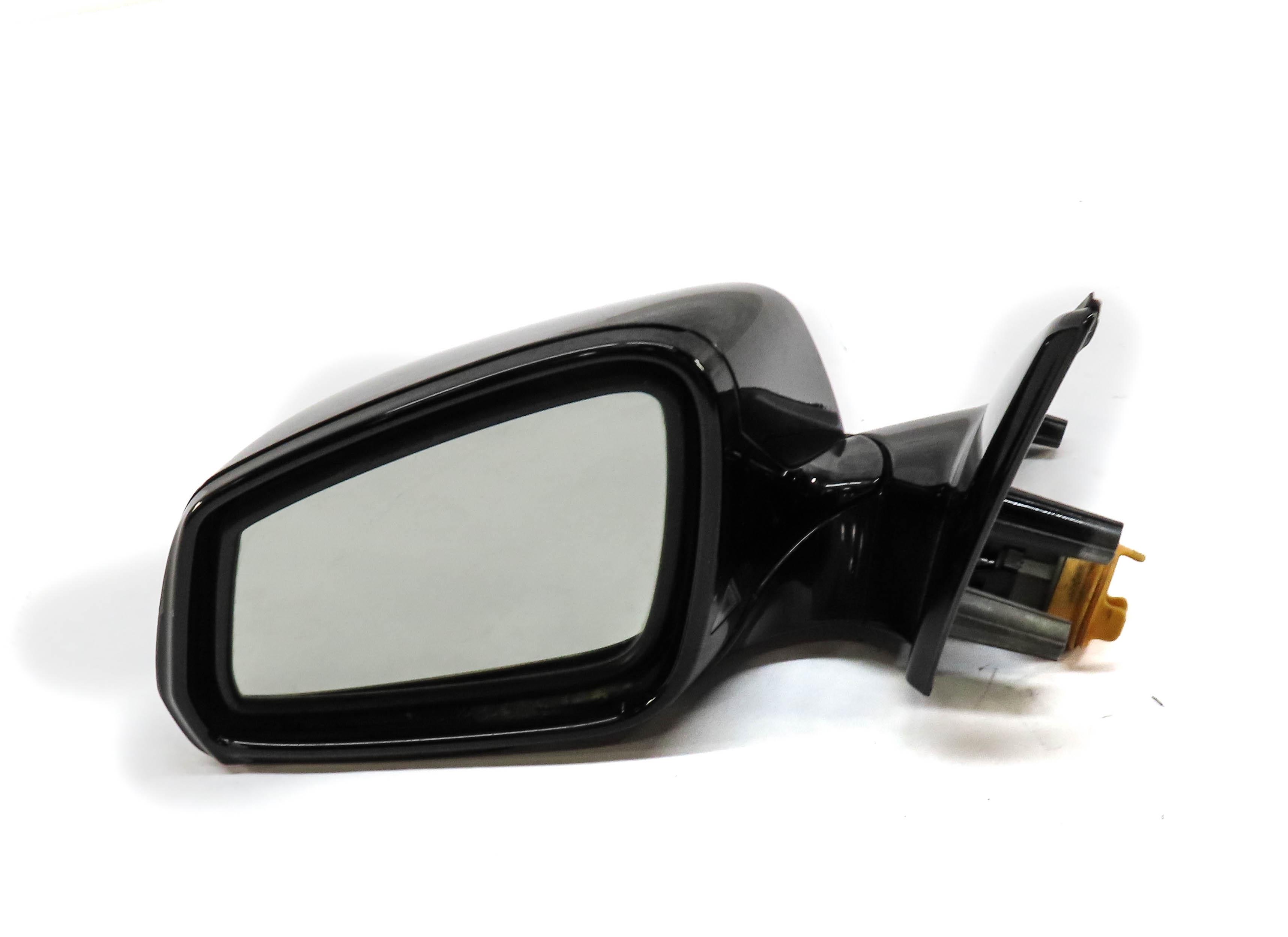 13-15 BMW 7 SERIES F01 LEFT DOOR MIRROR P-FOLD HEAT AUTODIM BLIND CAMERA (BLACK) — exact item pictured