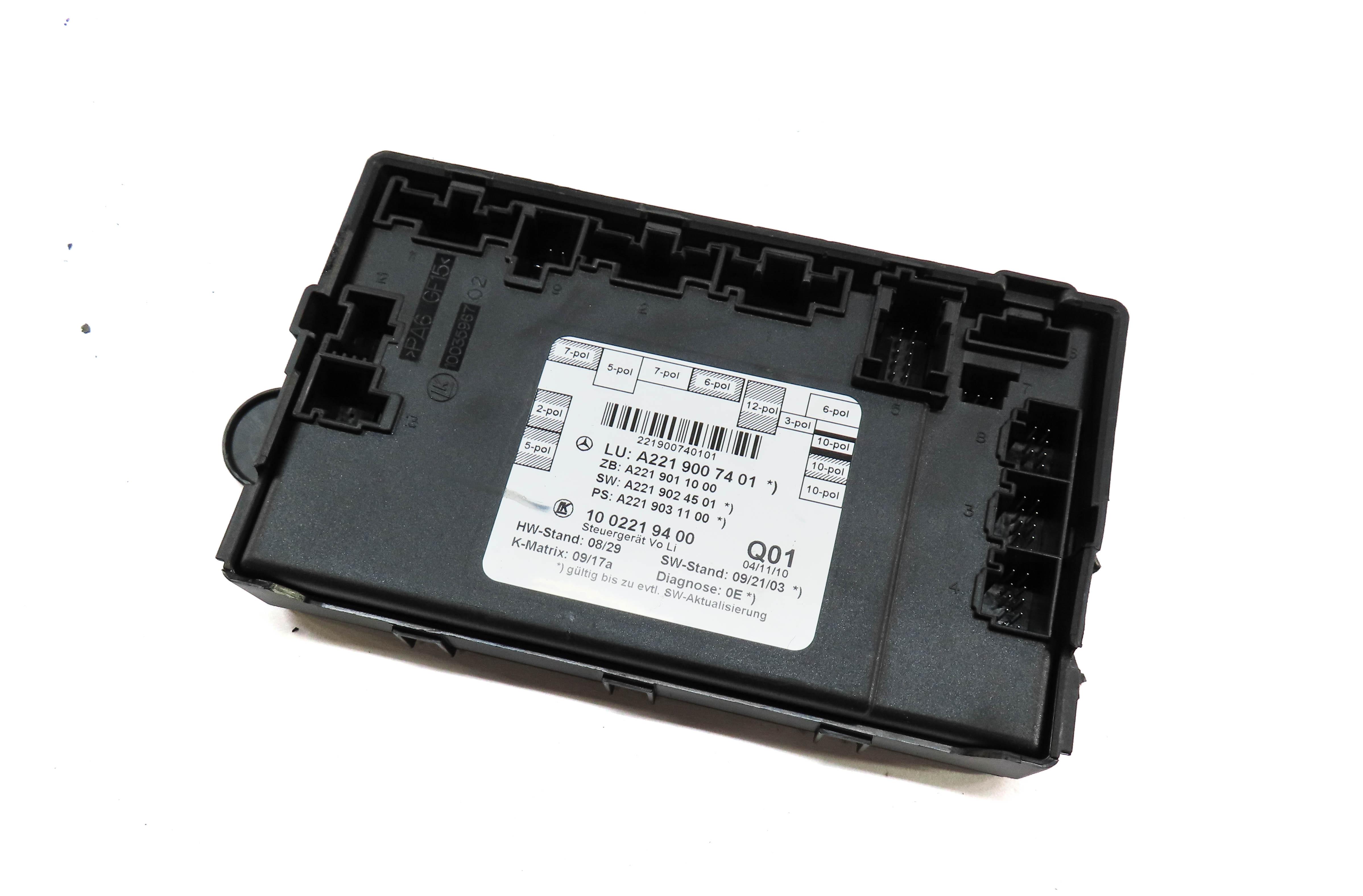 10-13 MERCEDES S-CLASS (W221) FRONT LEFT DRIVER DOOR CONTROL MODULE — exact item pictured