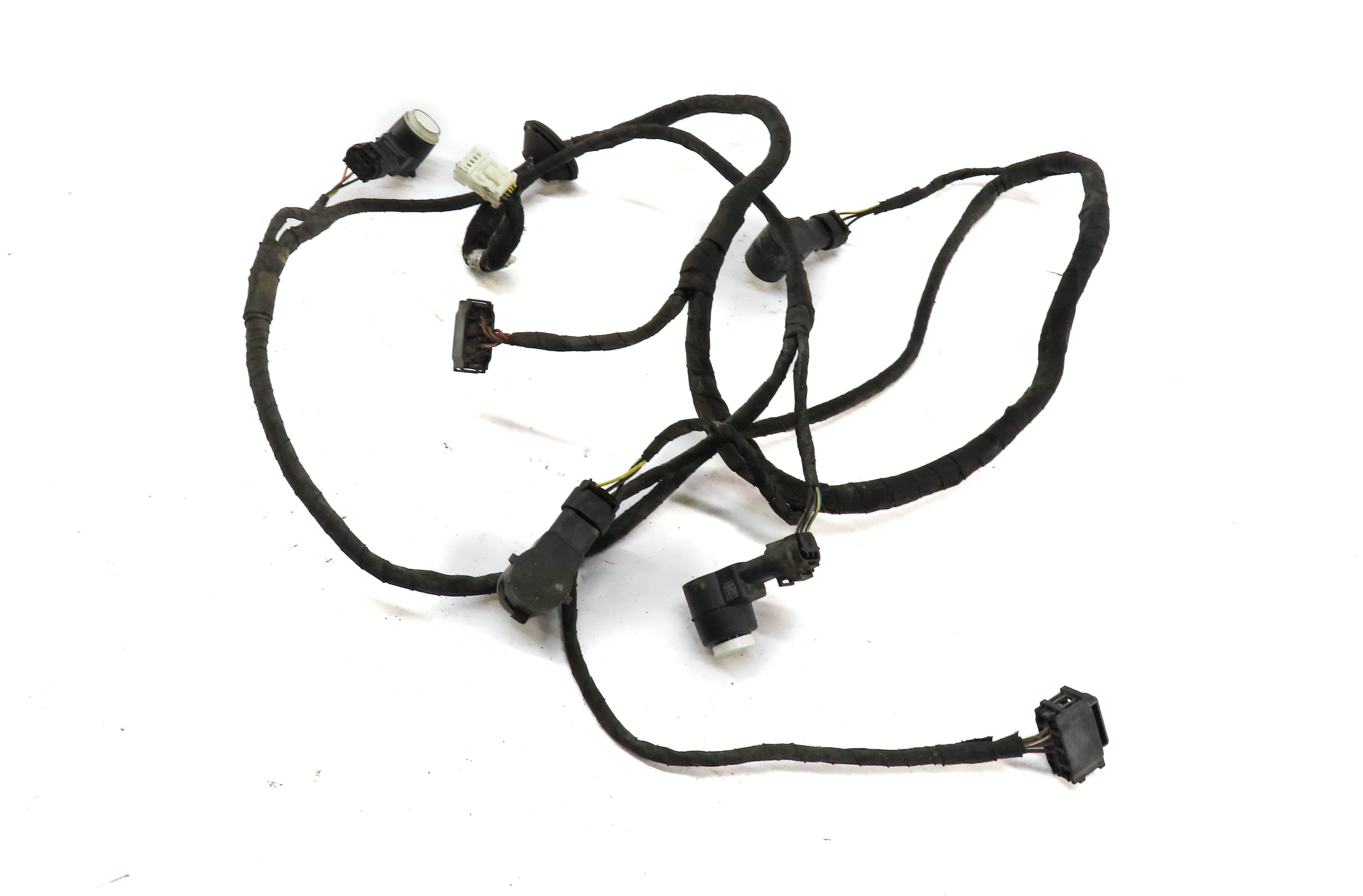 2011 MERCEDES S63 AMG (W221) REAR PARK DISTANCE PDC SENSOR SET4 w/ WIRE HARNESS — exact item pictured